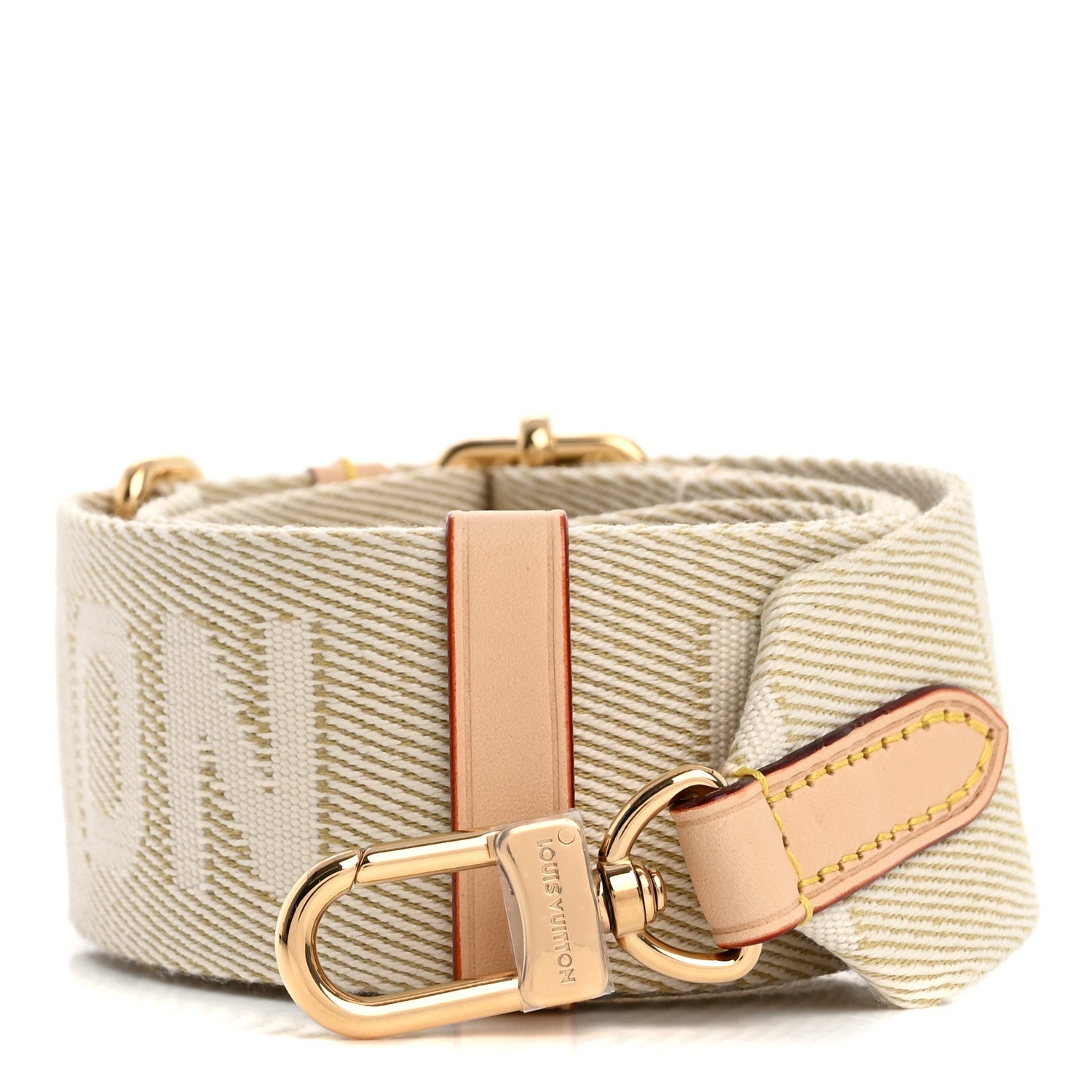 Jacquard High Rise Shoulder Strap Beige