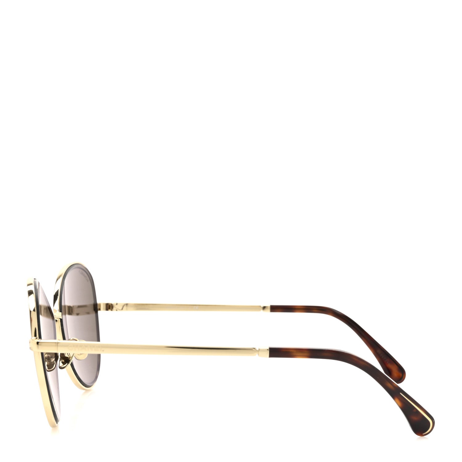 Metal Frame CC Sunglasses 4266 Gold