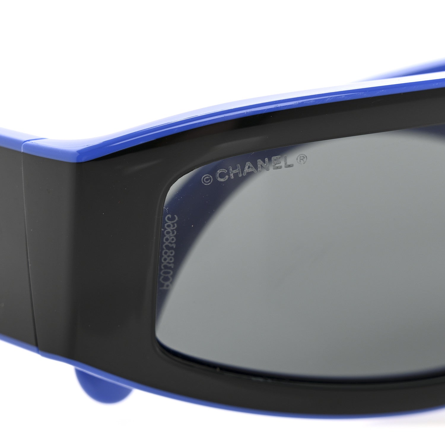 Acetate Cat Eye Sunglasses 6057 Black Blue