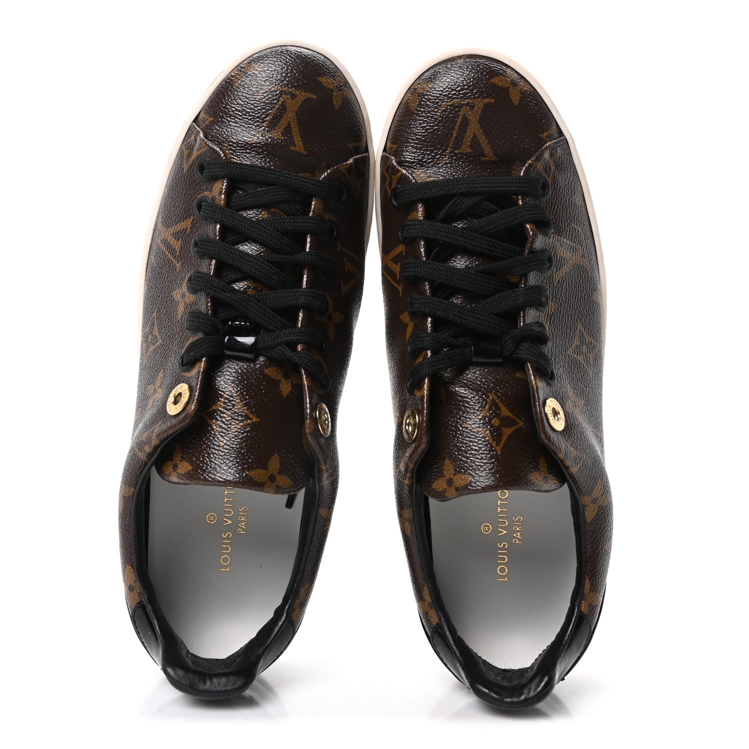 Patent Monogram Frontrow Sneakers 38