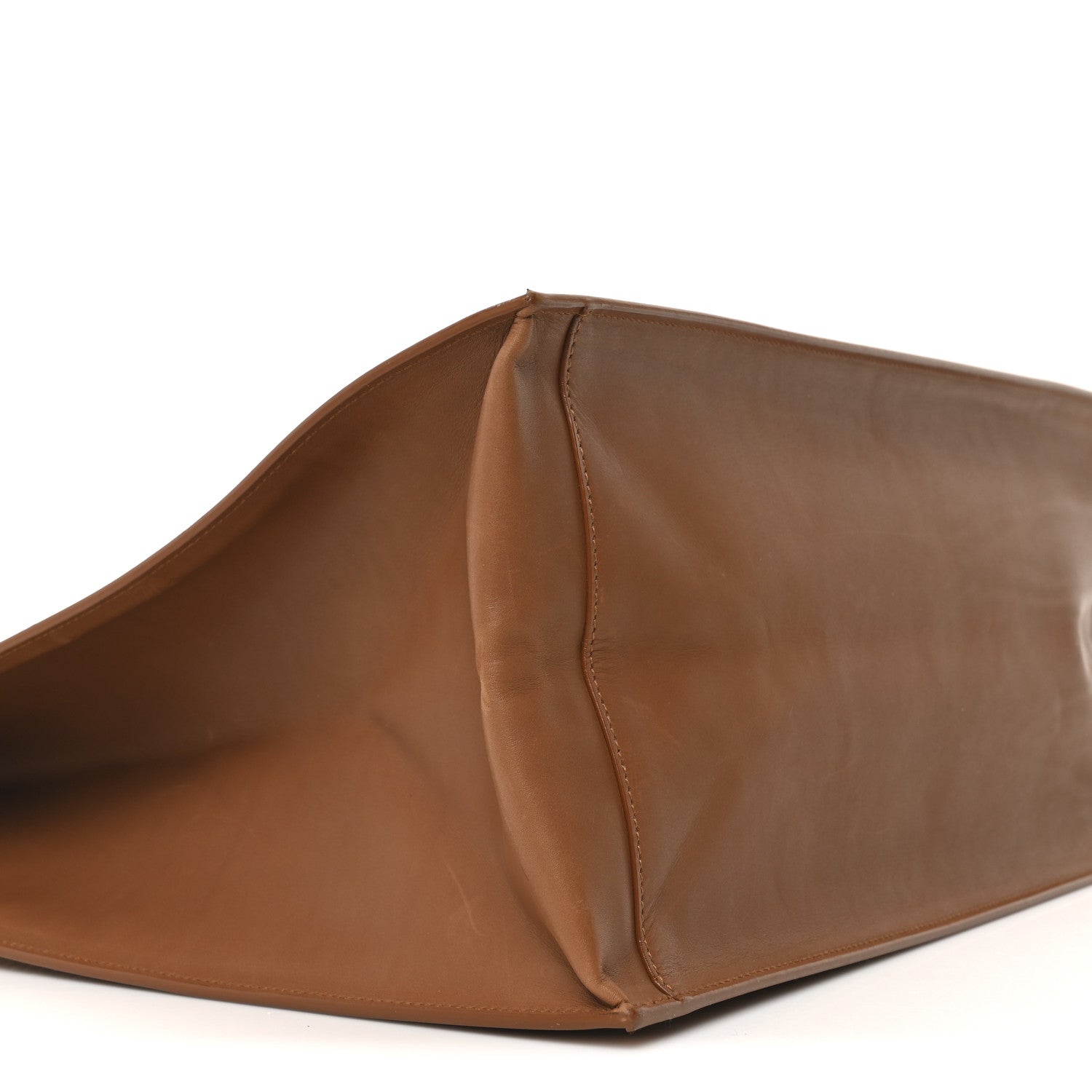 Raffia Linen Calfskin Rive Gauche Tote Naturale Brown