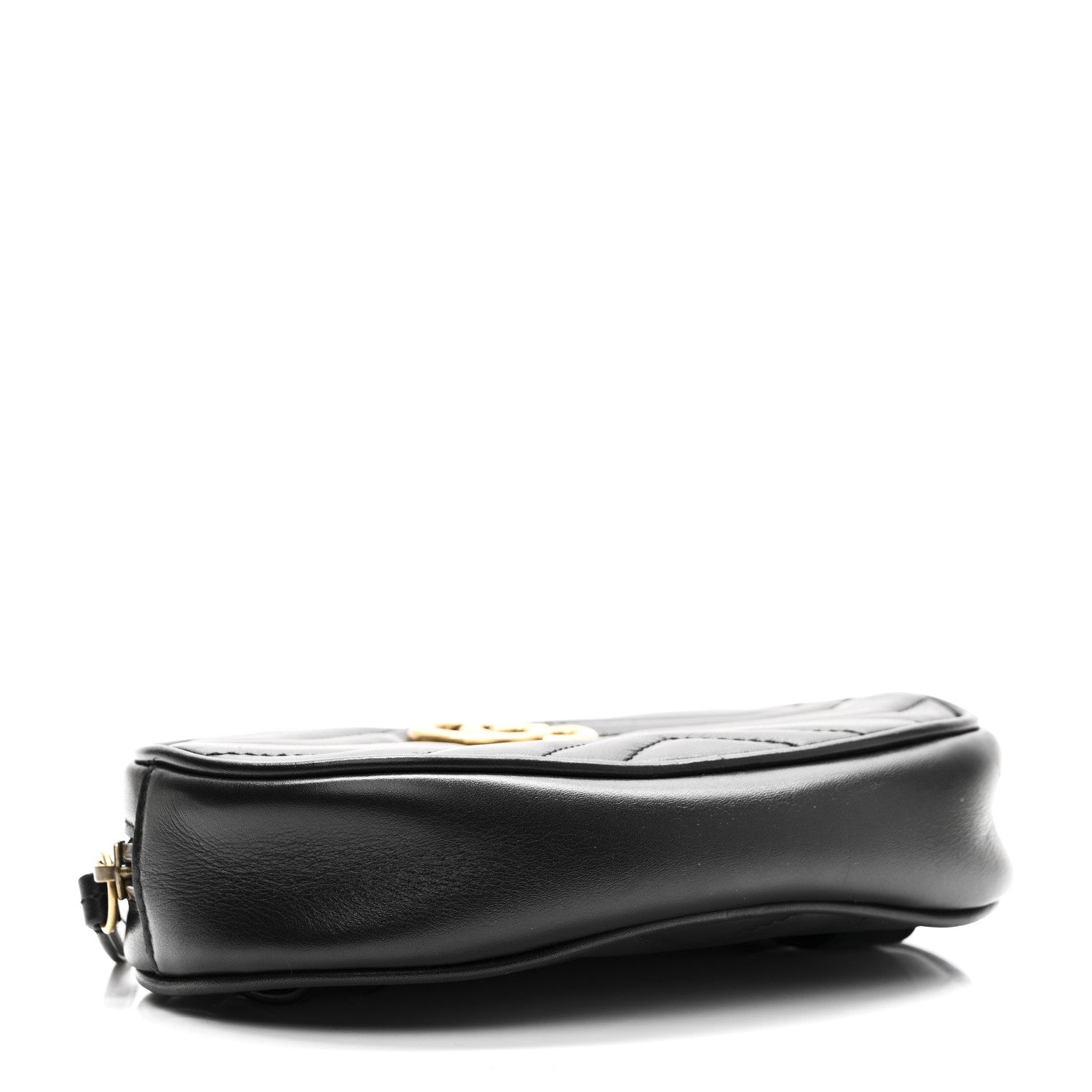 Calfskin Matelasse GG Marmont Belt Bag Black