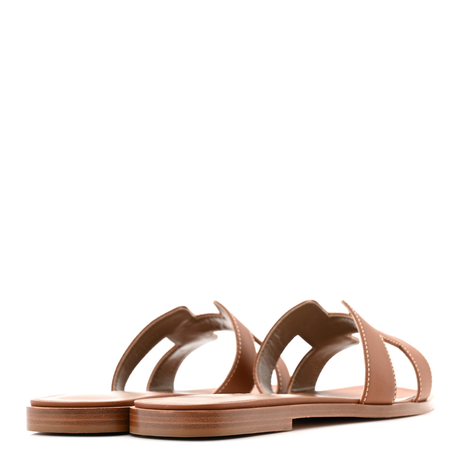 Box Calfskin Oran Sandals 37.5 Gold