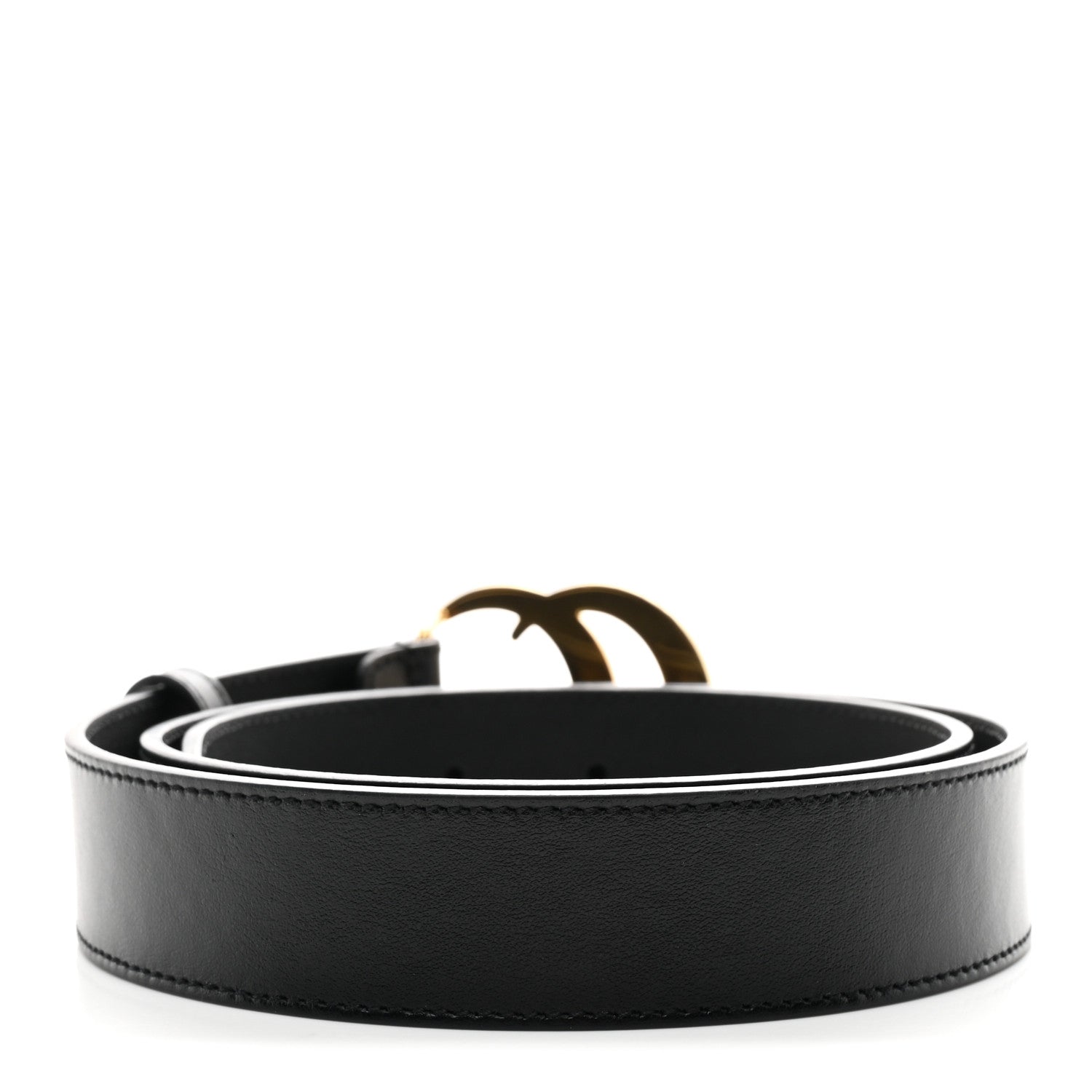 Calfskin Double G 30mm Belt 80 32 Black