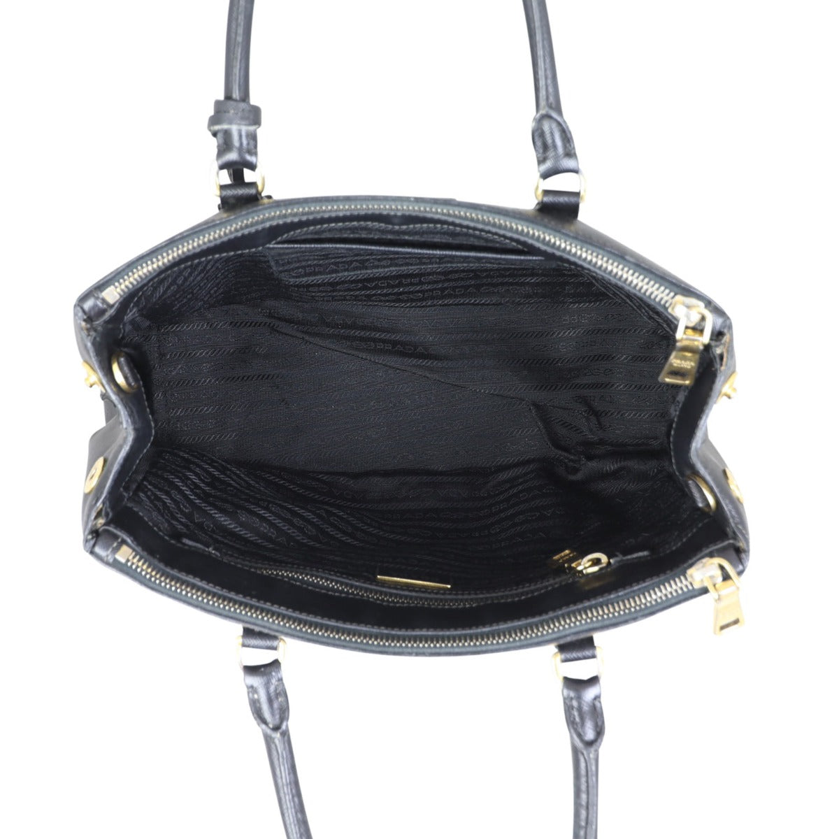 Prada Saffiano Lux Galleria Double Zip Tote Small