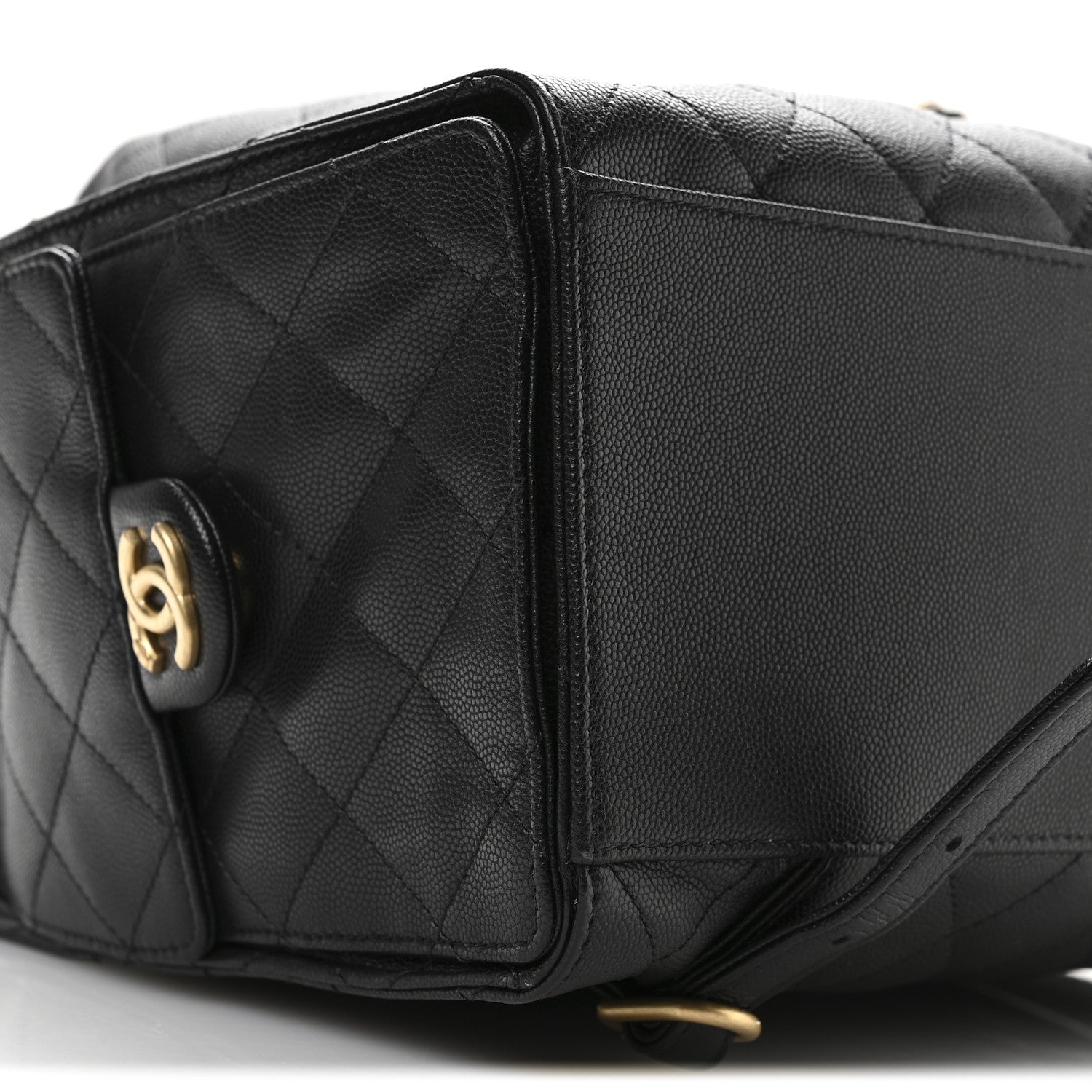 Caviar Quilted Large Chanel 25 Backpack Black