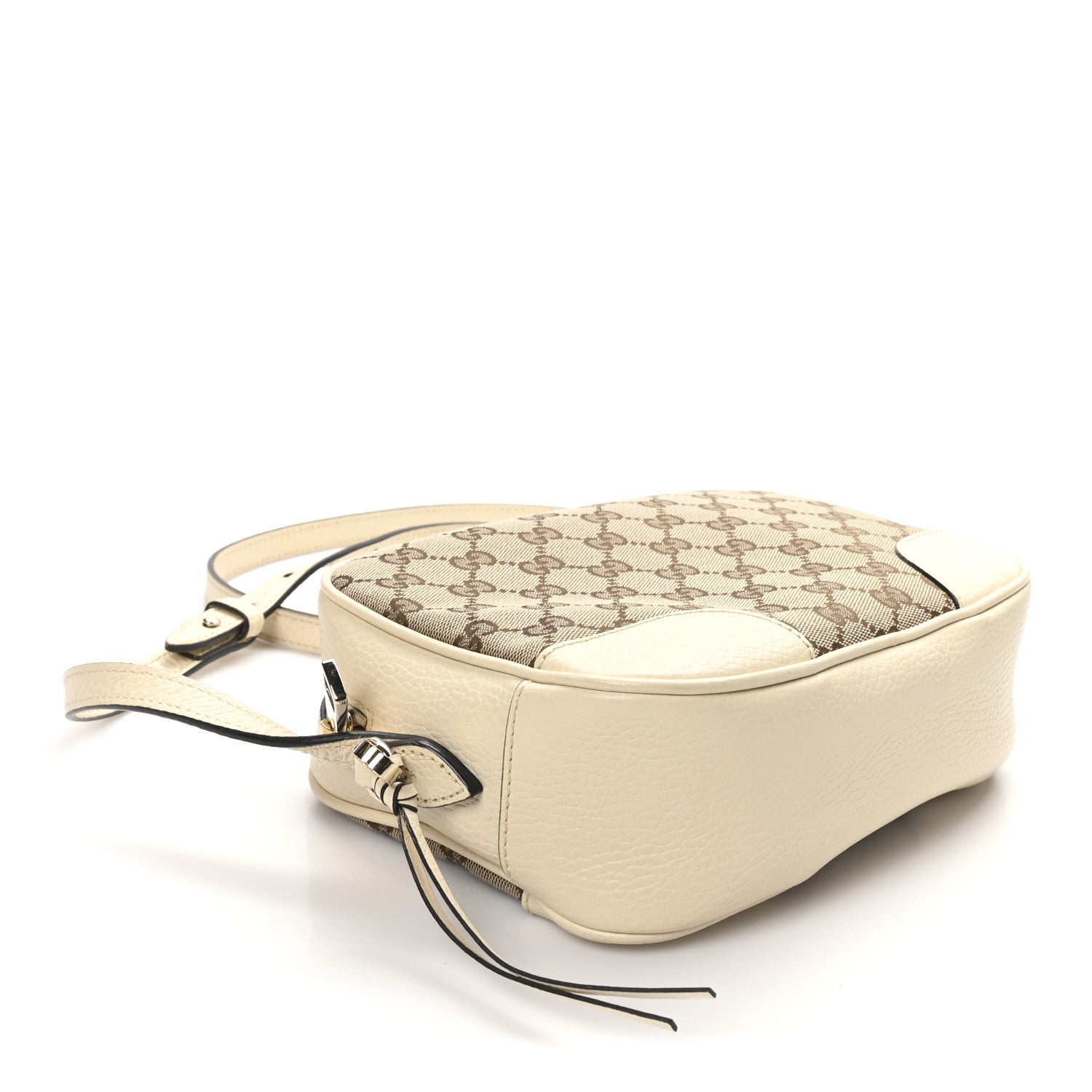 Monogram Dollar Calfskin Mini Bree Messenger Bag Beige Ebony Avoire