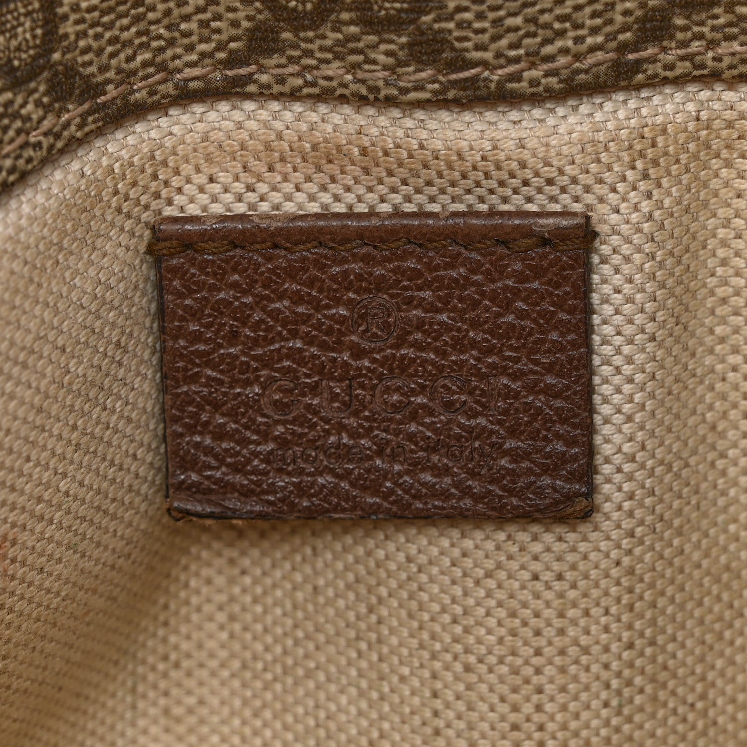 GG Supreme Monogram Neo Vintage Web Belt Bag Brown