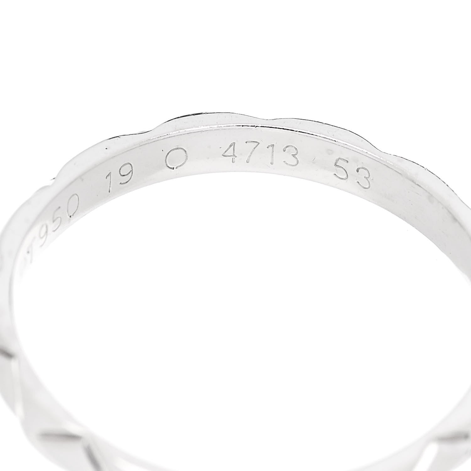 Platinum Diamond Mini Coco Crush Ring 51 5.75