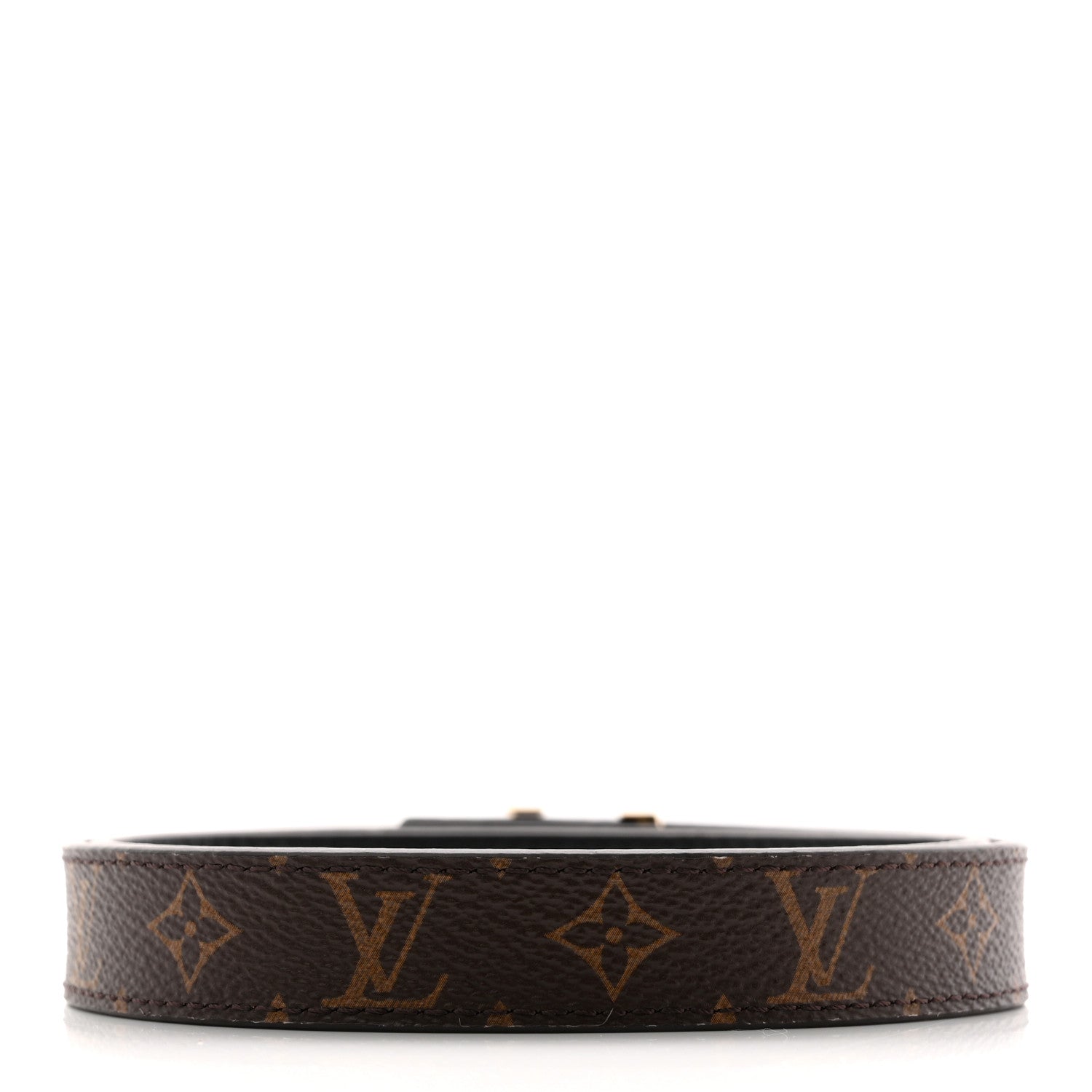 Calfskin Monogram 20mm LV Initiales Reversible Belt 65 26 Black