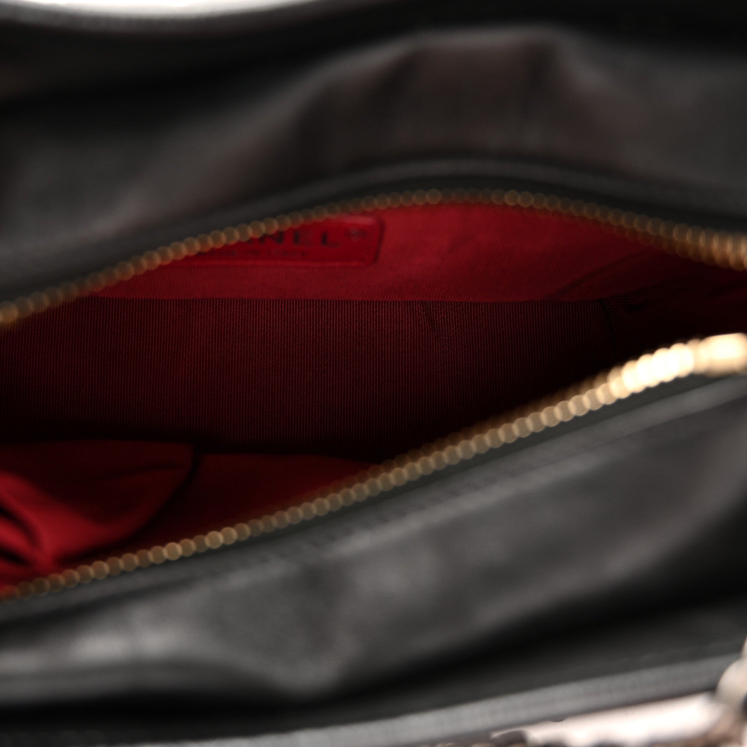 Aged Calfskin Quilted Small Gabrielle Hobo Black