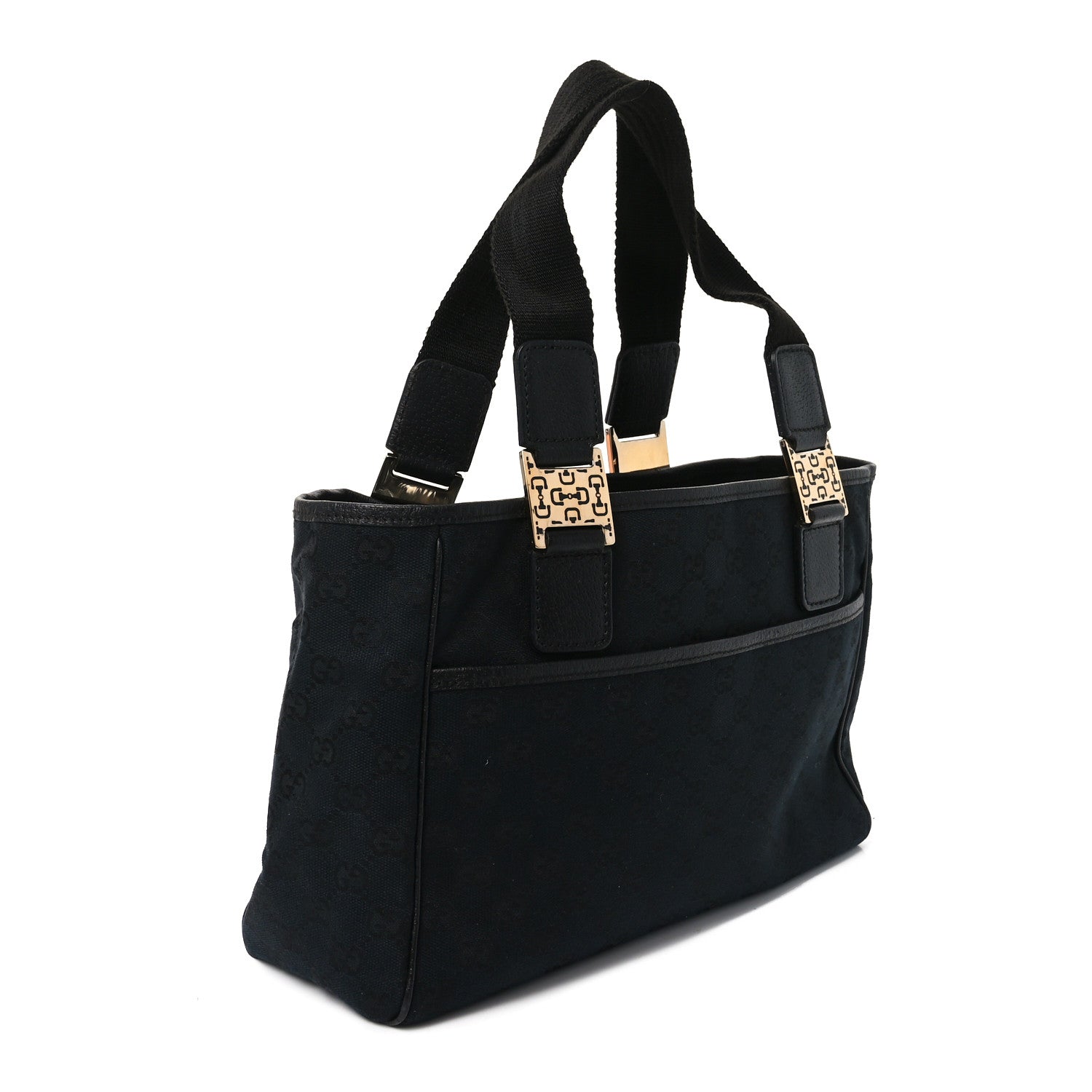 GG Monogram Pop Tote Black