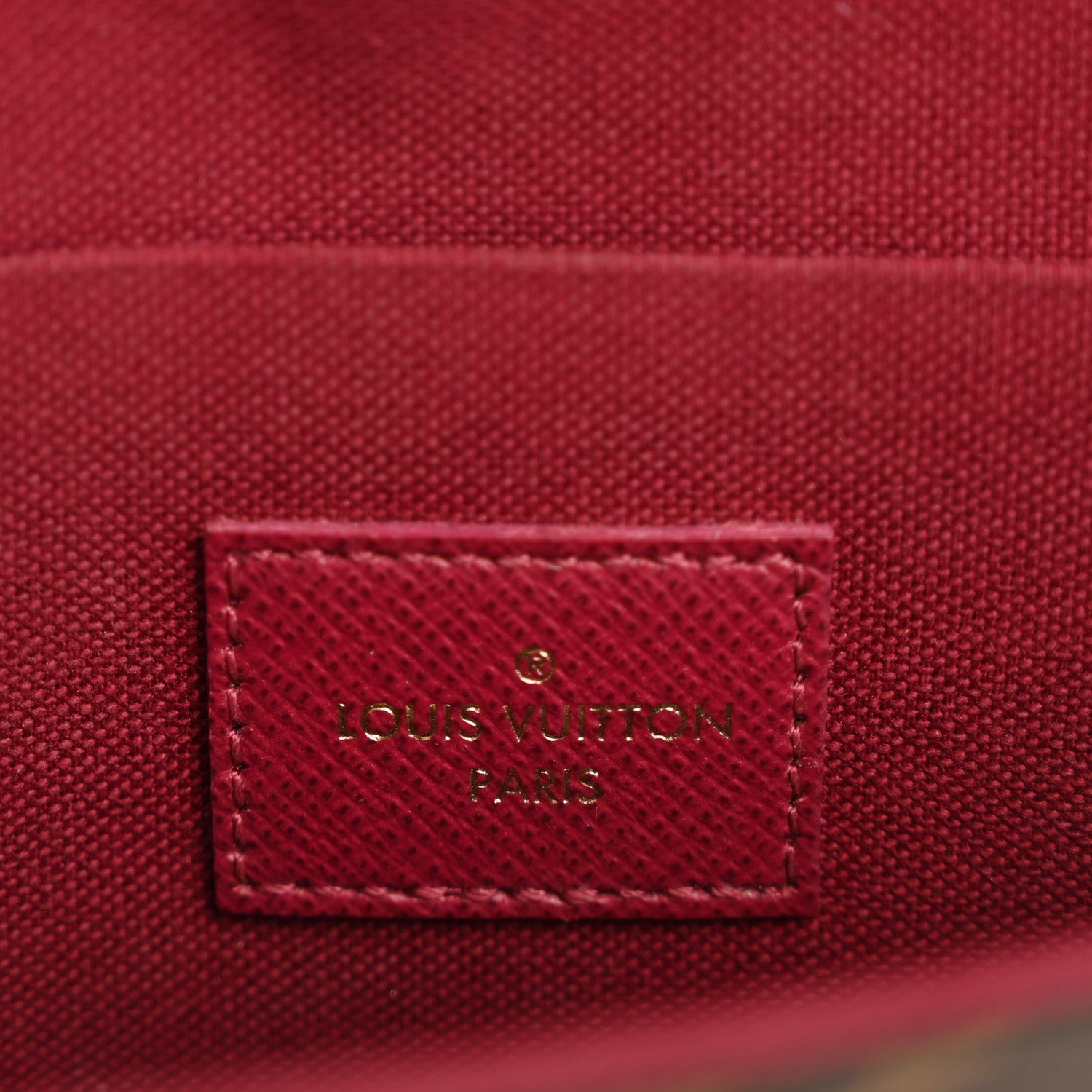 Monogram Pochette Felicie Chain Wallet Fuchsia