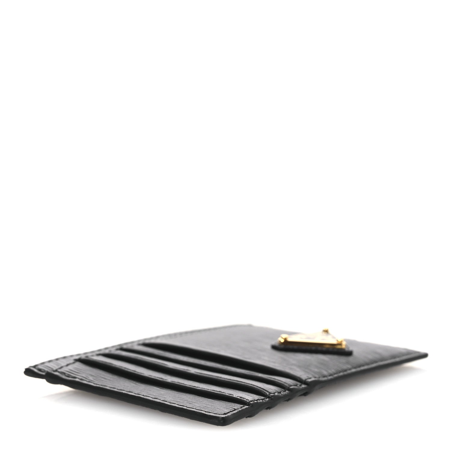 Vitello Move Triangle Logo Card Case Black