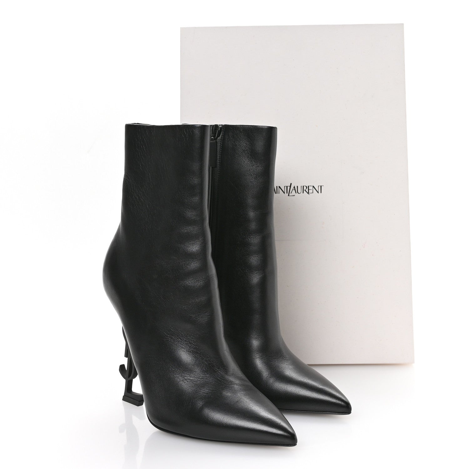 Calfskin Opyum Ankle Boots 40 Black