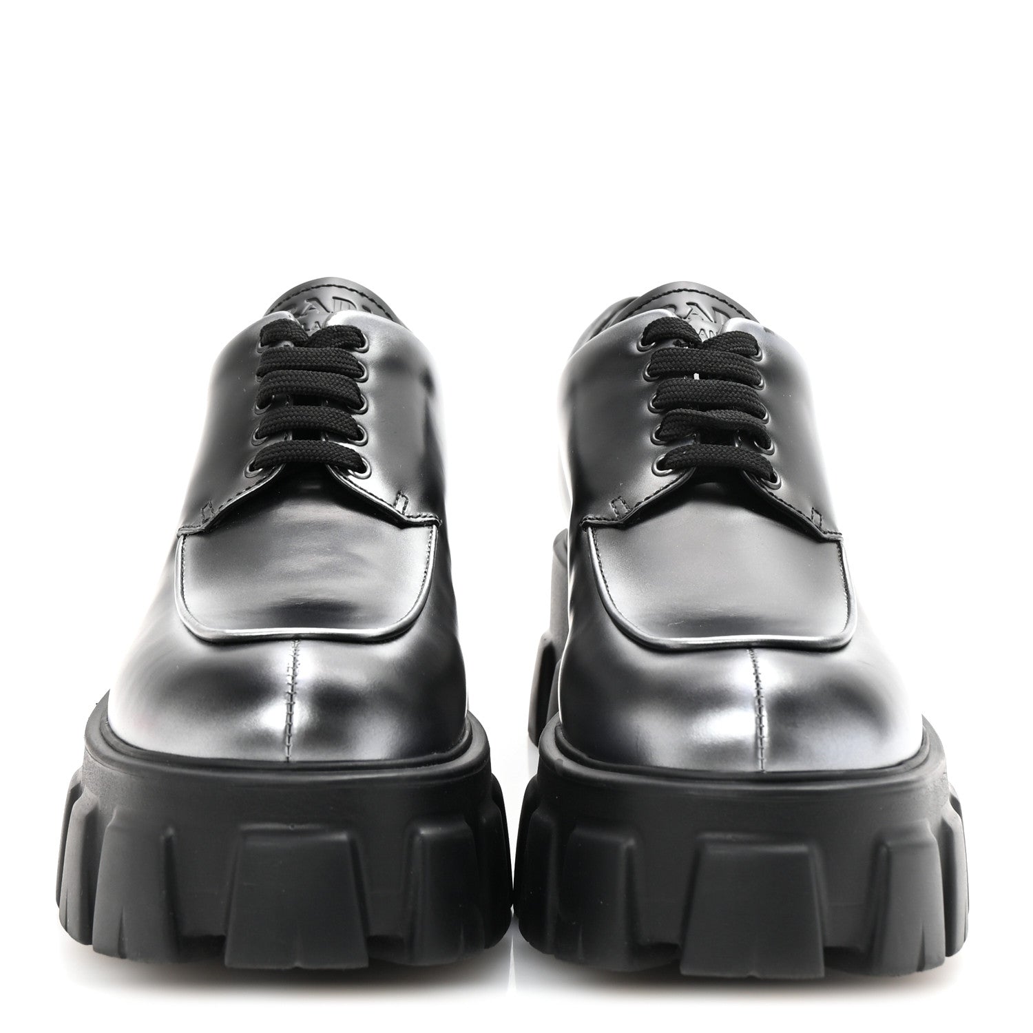 Spazzolato Rois Sfumato Monolith 55mm Derby Loafers 38.5 Black Argento
