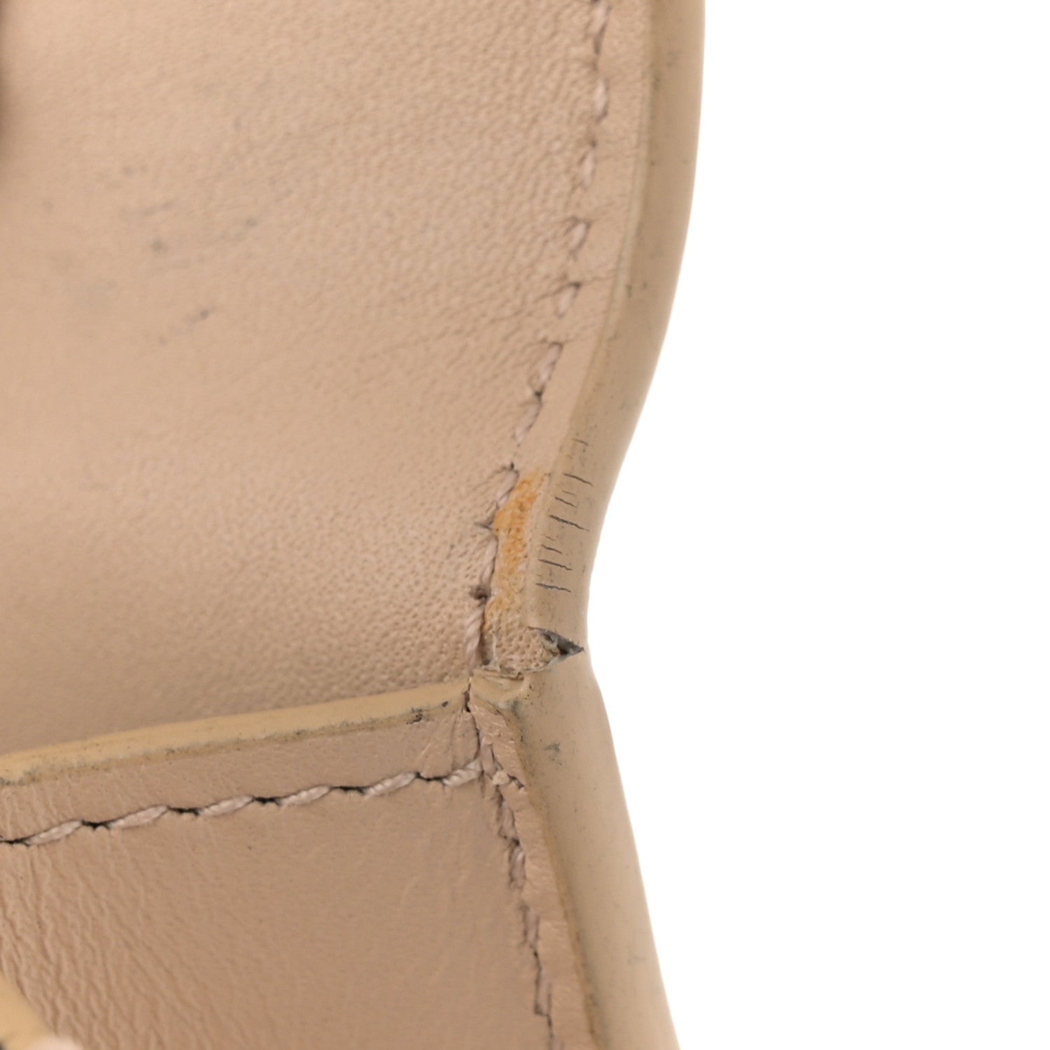 Smooth Calfskin Classic Monogram Kate Tassel Chain Wallet Dark Beige