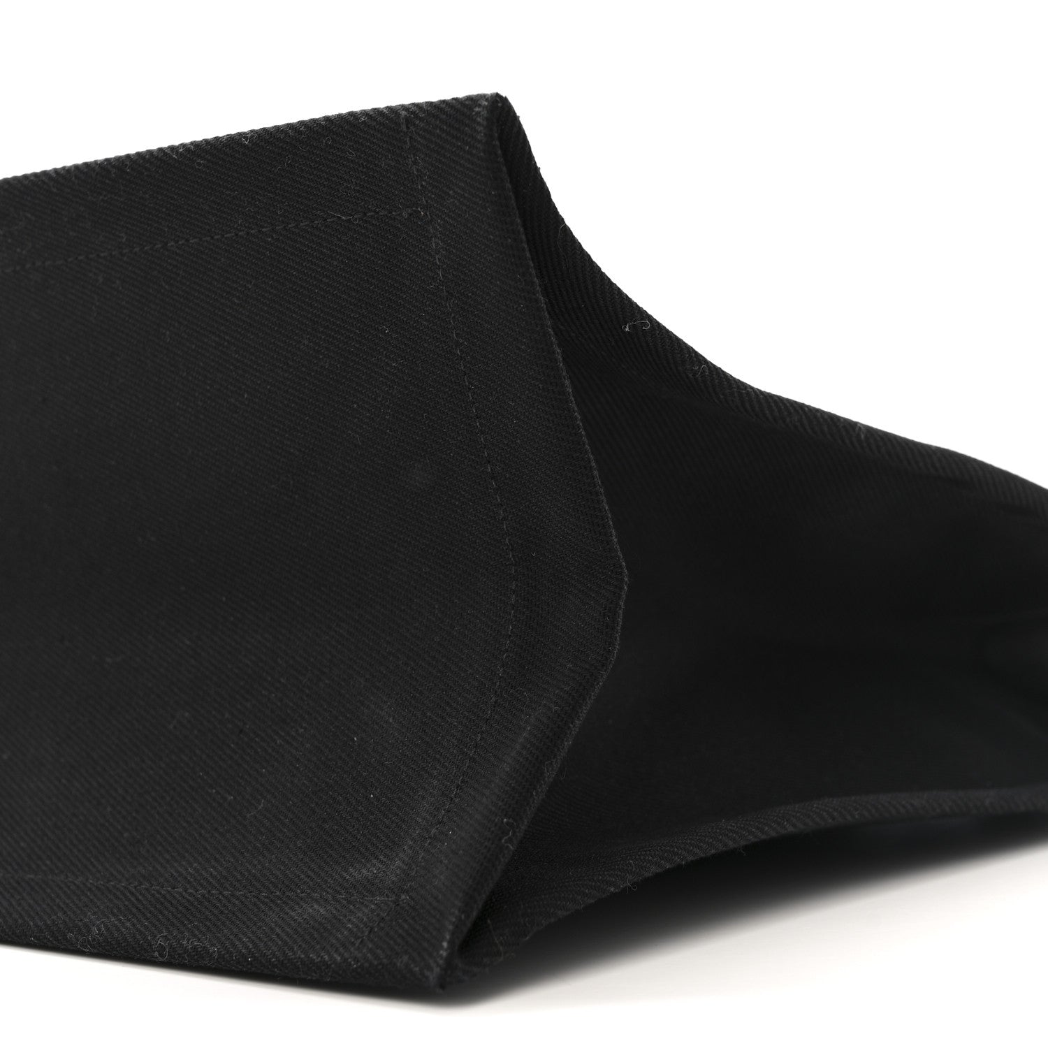 Linen Calfskin Rive Gauche Tote Black
