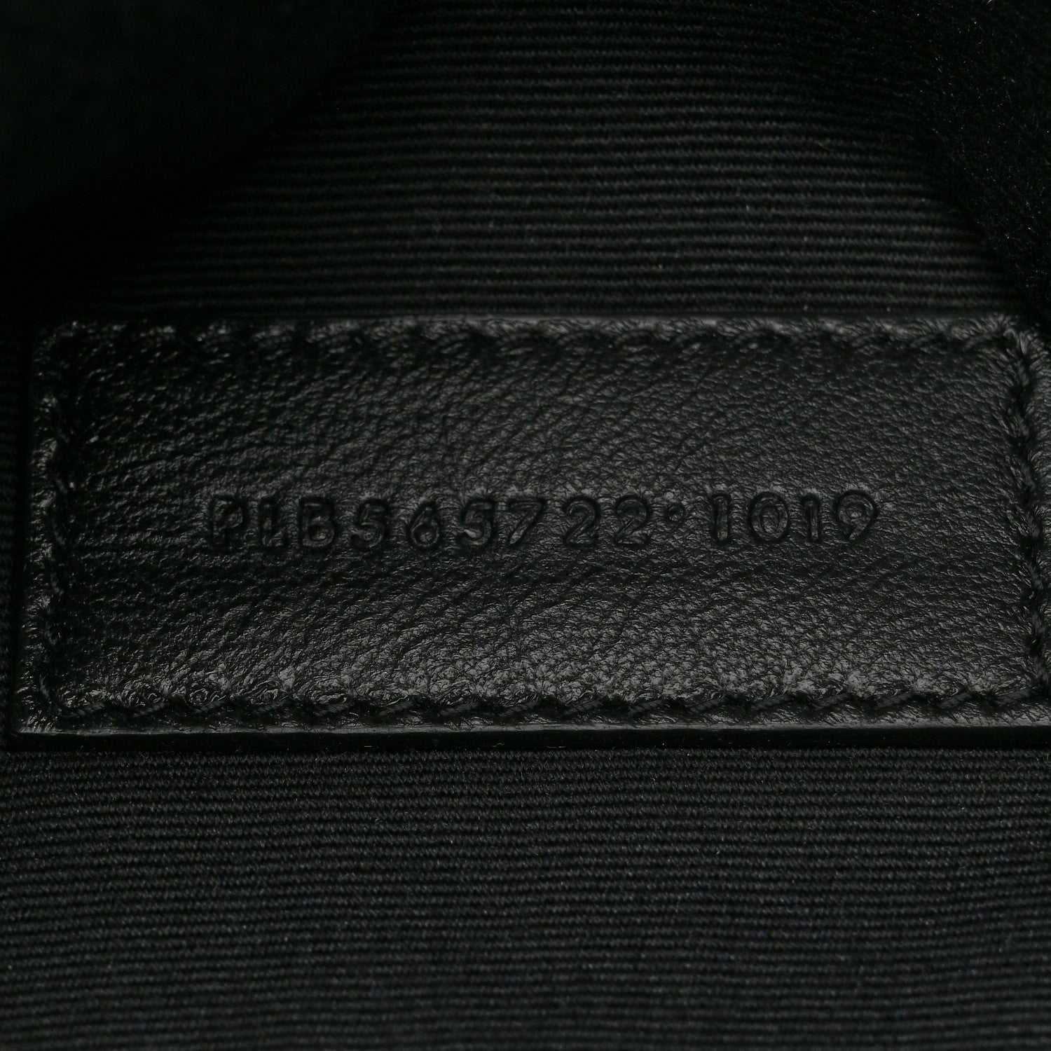 Linen Canvas Rive Gouche Zipped Pouch Black