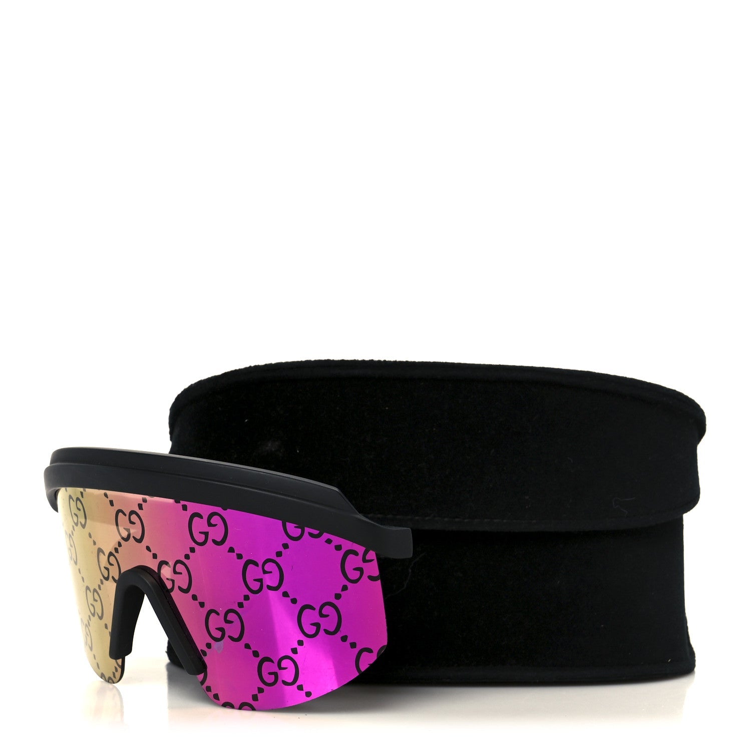 Guccissima Acetate Mask-Frame Sunglasses GG1477S Black