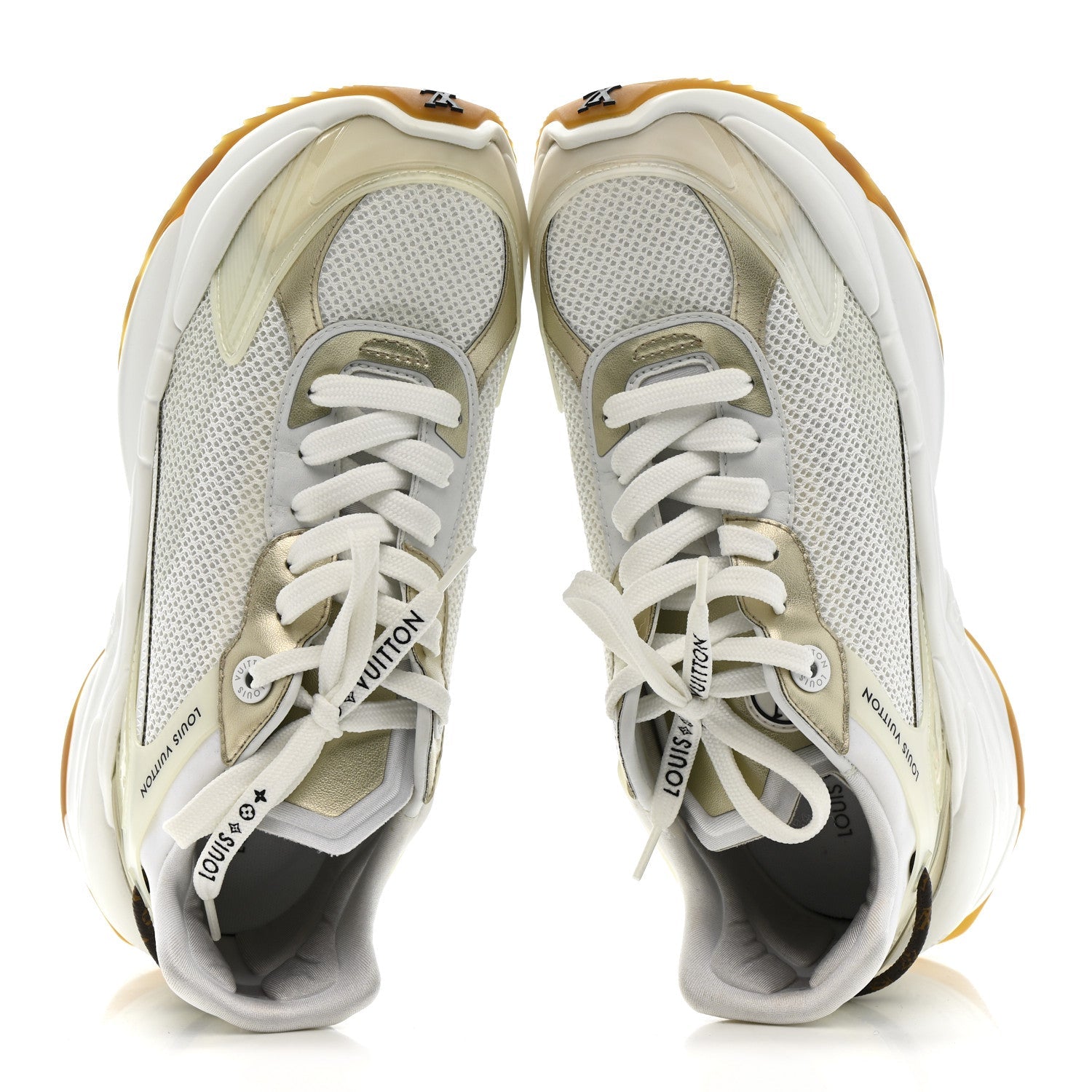 Monogram Calfskin Run 55 Sneakers 38 White