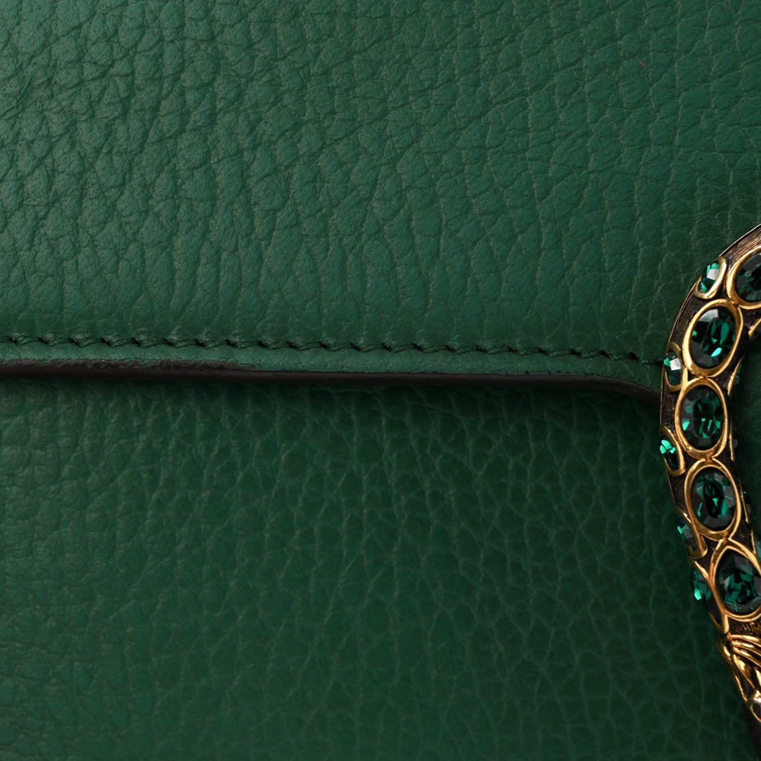 Calfskin Mini Dionysus Chain Wallet Emerald