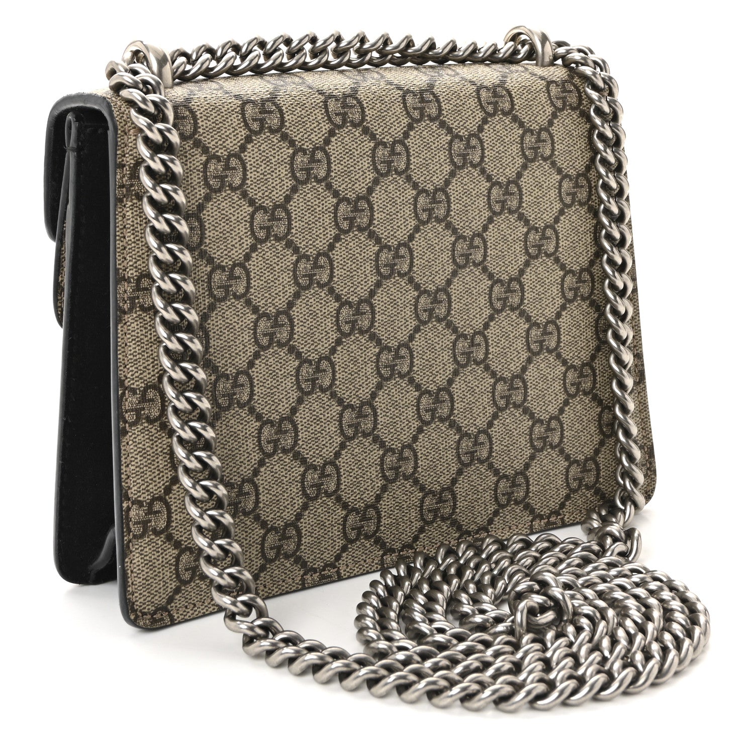 GG Supreme Monogram Mini Dionysus Shoulder Bag Black