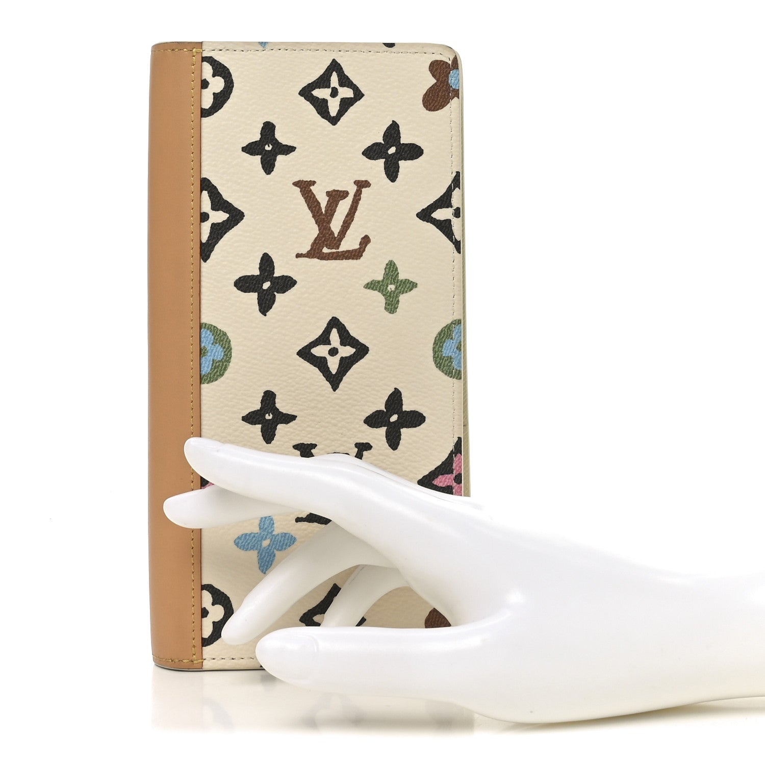X TYLER THE CREATOR Monogram Craggy Brazza Wallet Vanilla