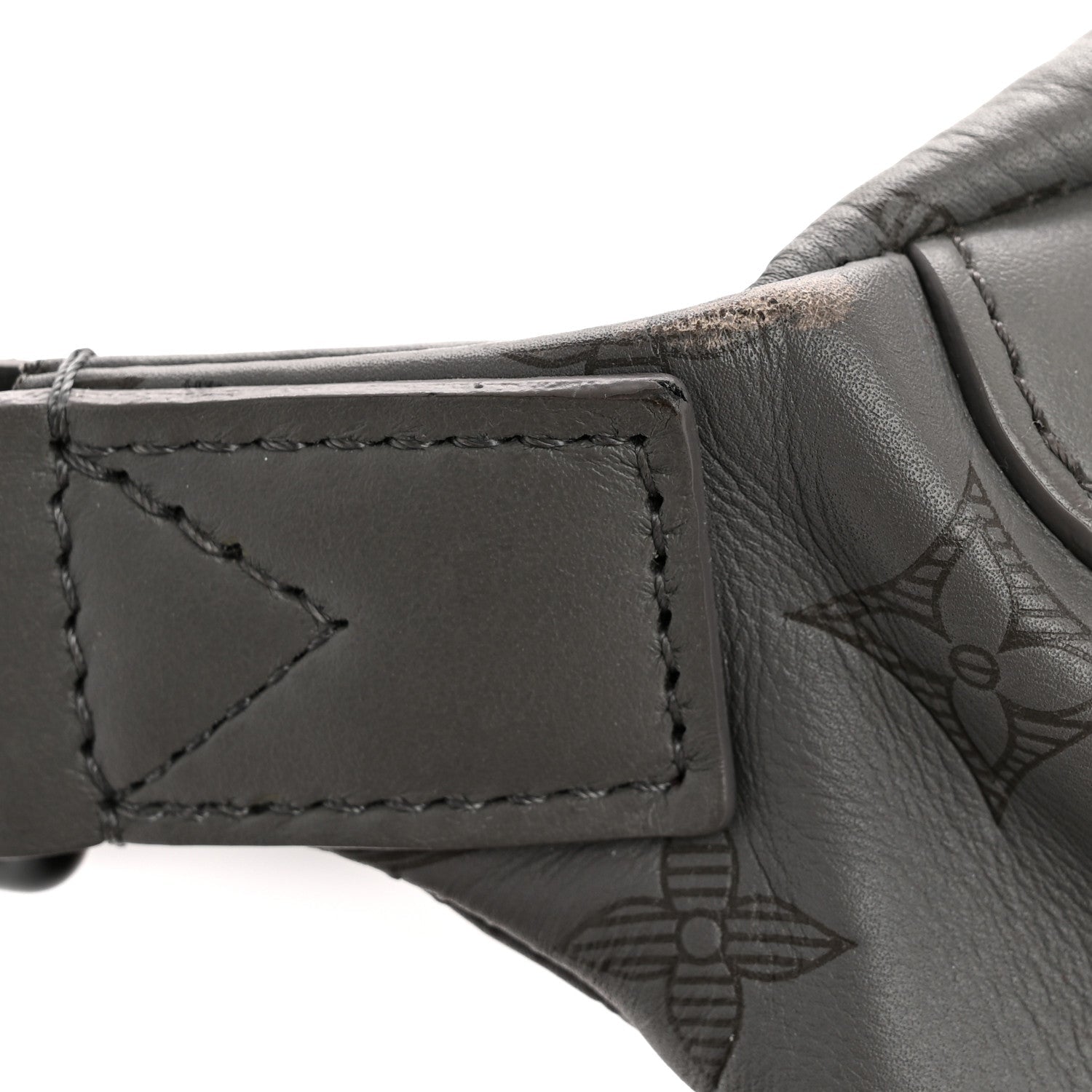 Calfskin Monogram Shadow Discovery Bumbag PM Gray