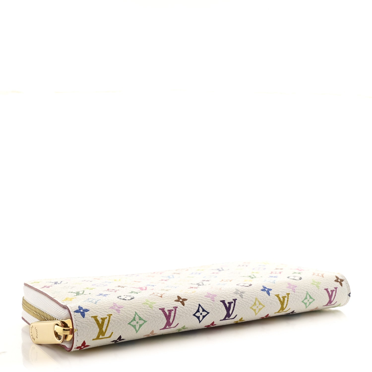 Monogram Multicolor Zippy Wallet White Litchi
