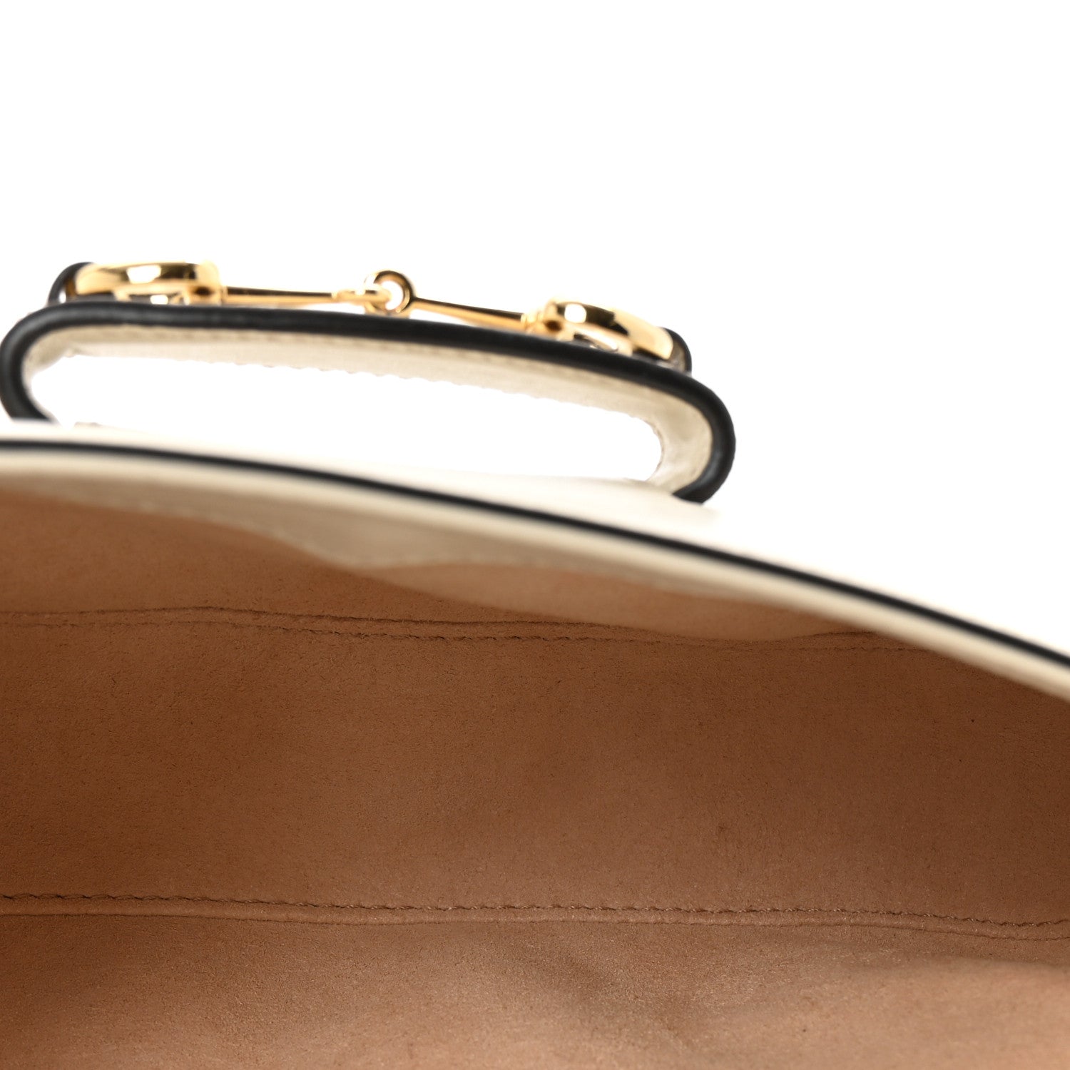 Azalea Calfskin Small Horsebit 1955 Chain Shoulder Bag Mystic White