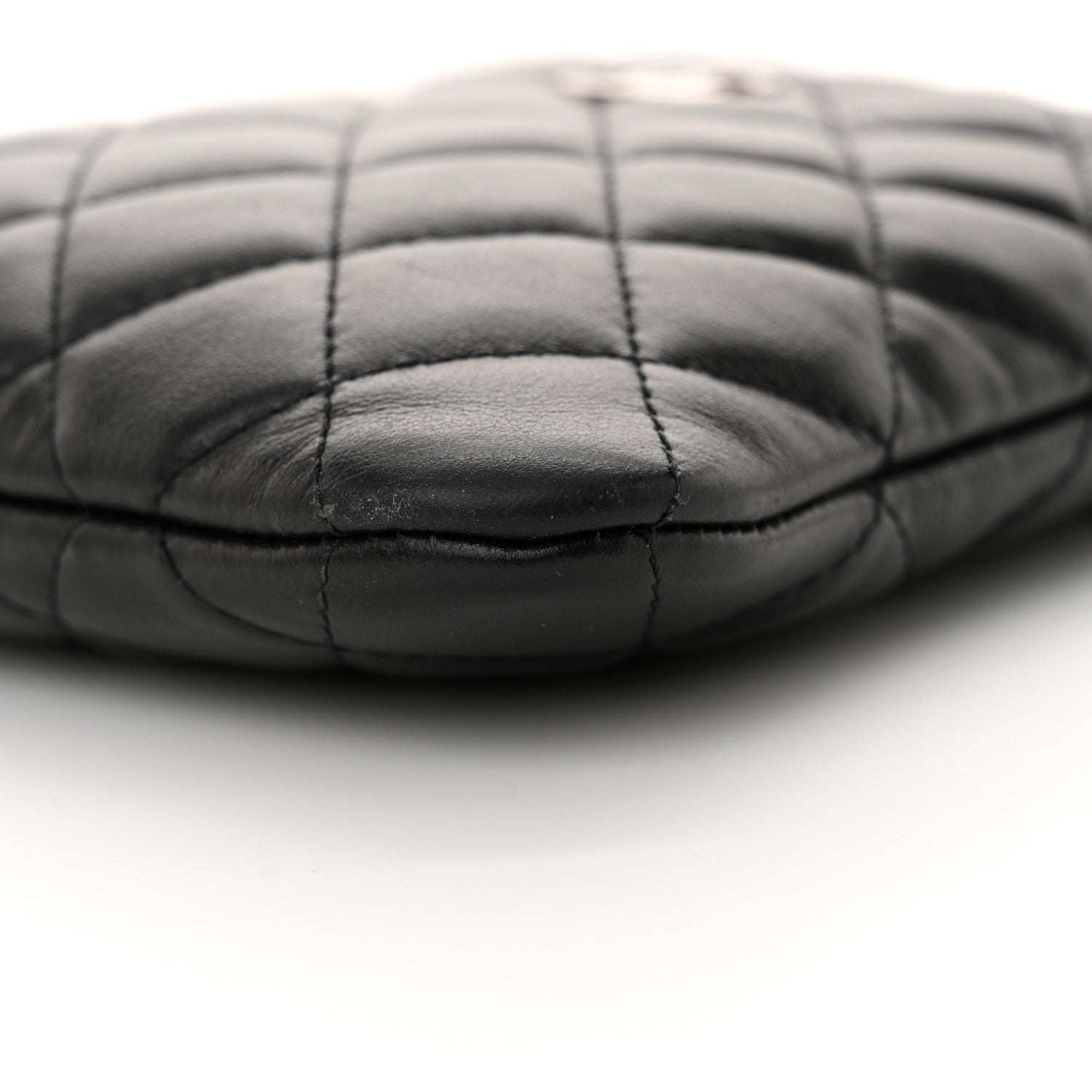 Lambskin Quilted Crossbody Bag Black