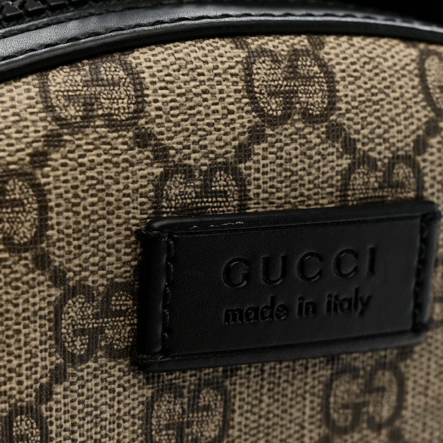 GG Supreme Monogram Small Eden Day Backpack Black
