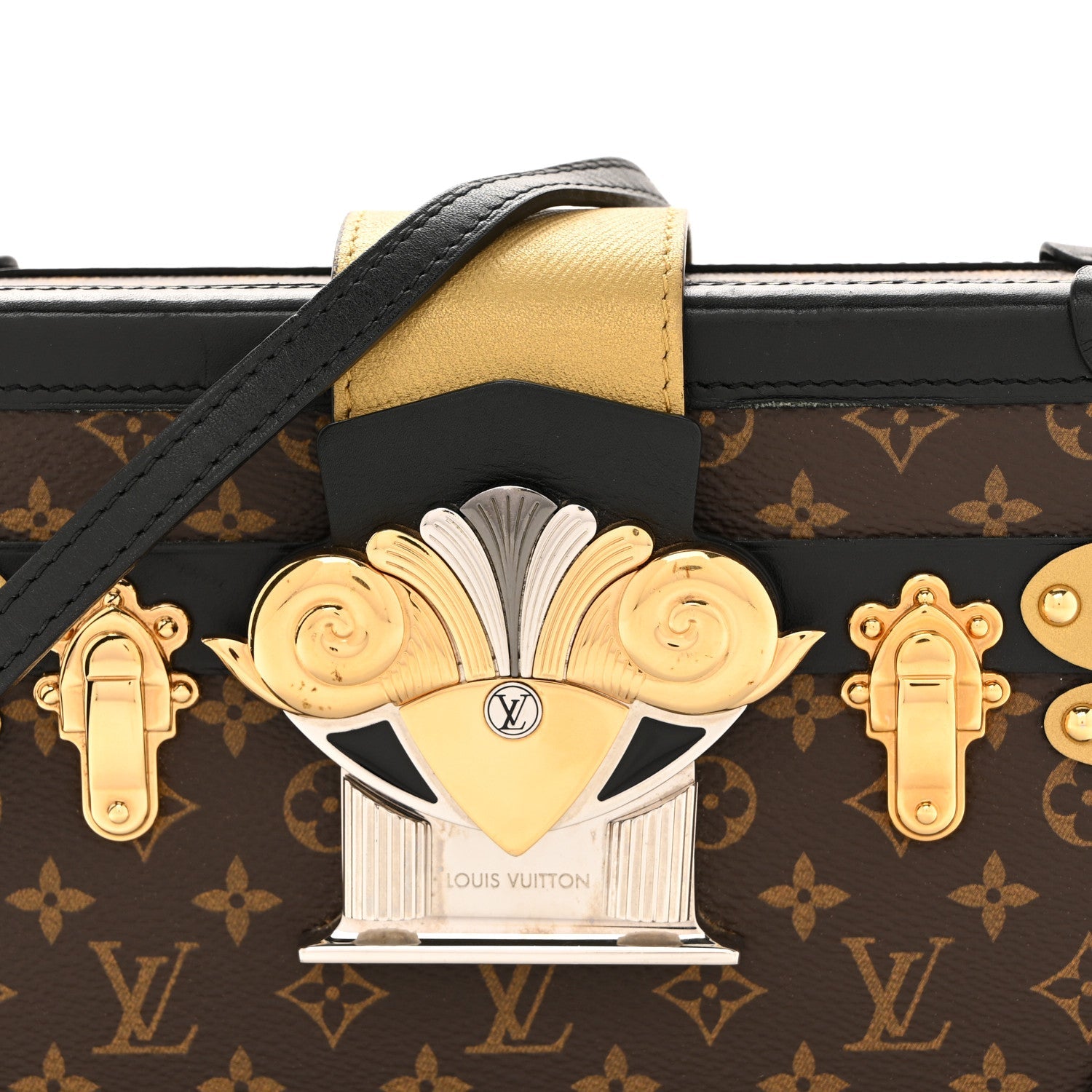 Monogram Column Petite Malle Black