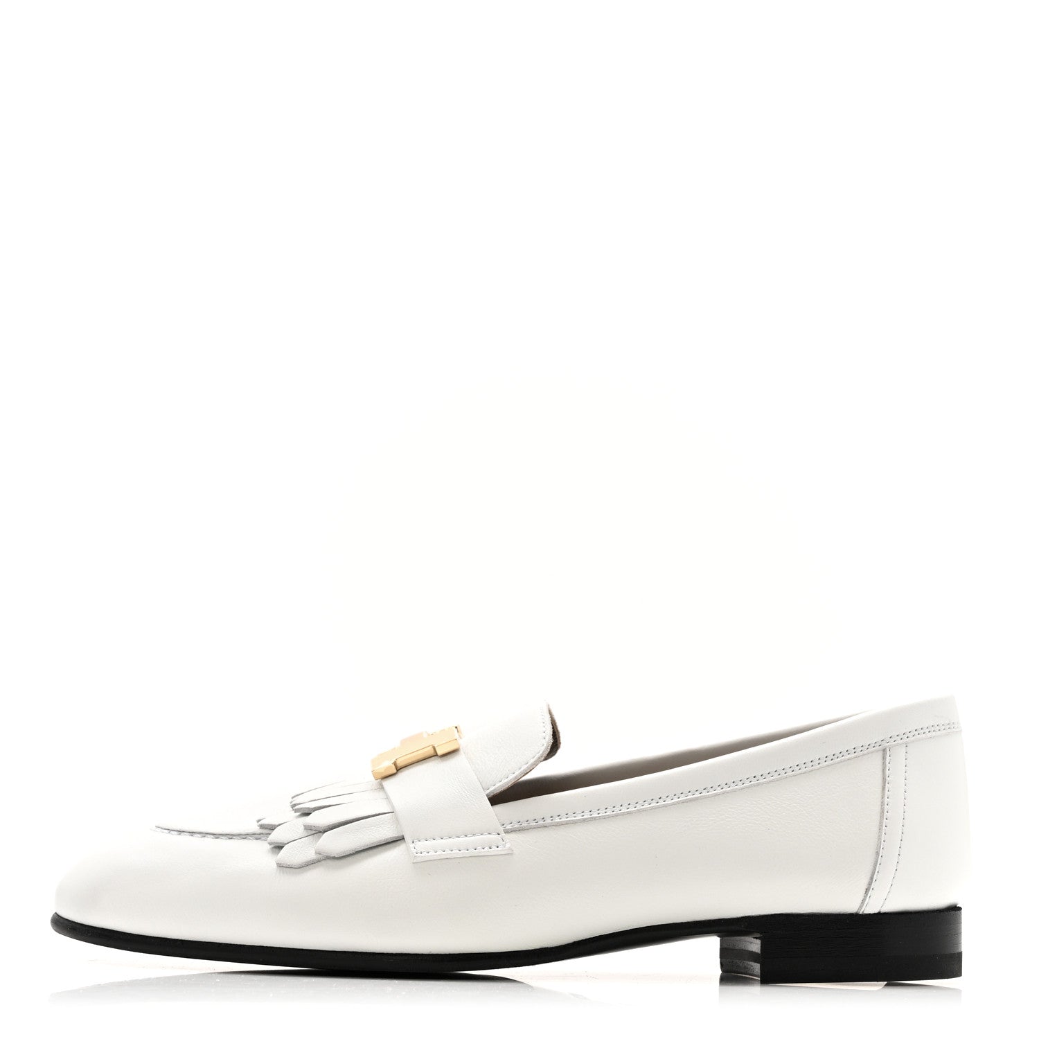 Calfskin Womens Royal Loafers 35 White