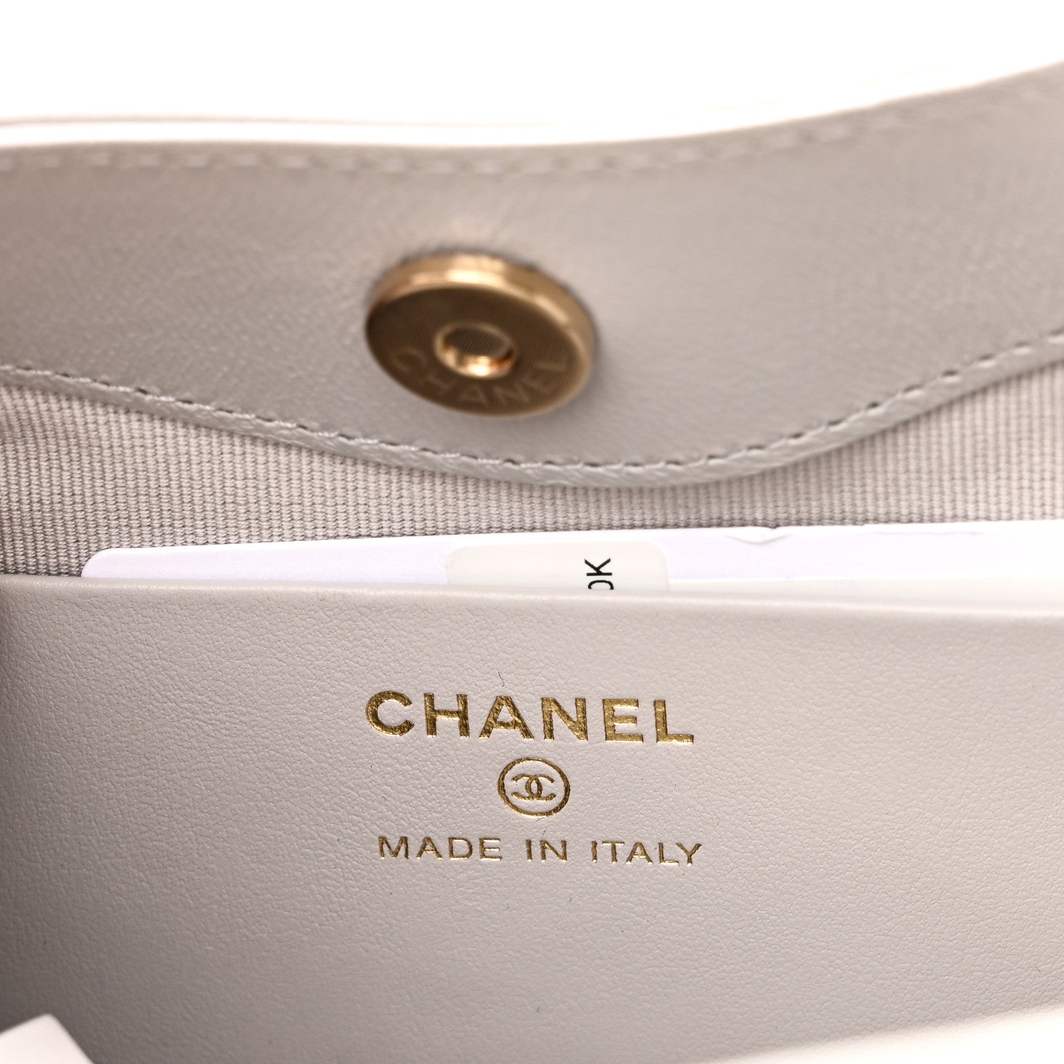 Shiny Lambskin Quilted Nano 31 Shopping Bag Grey