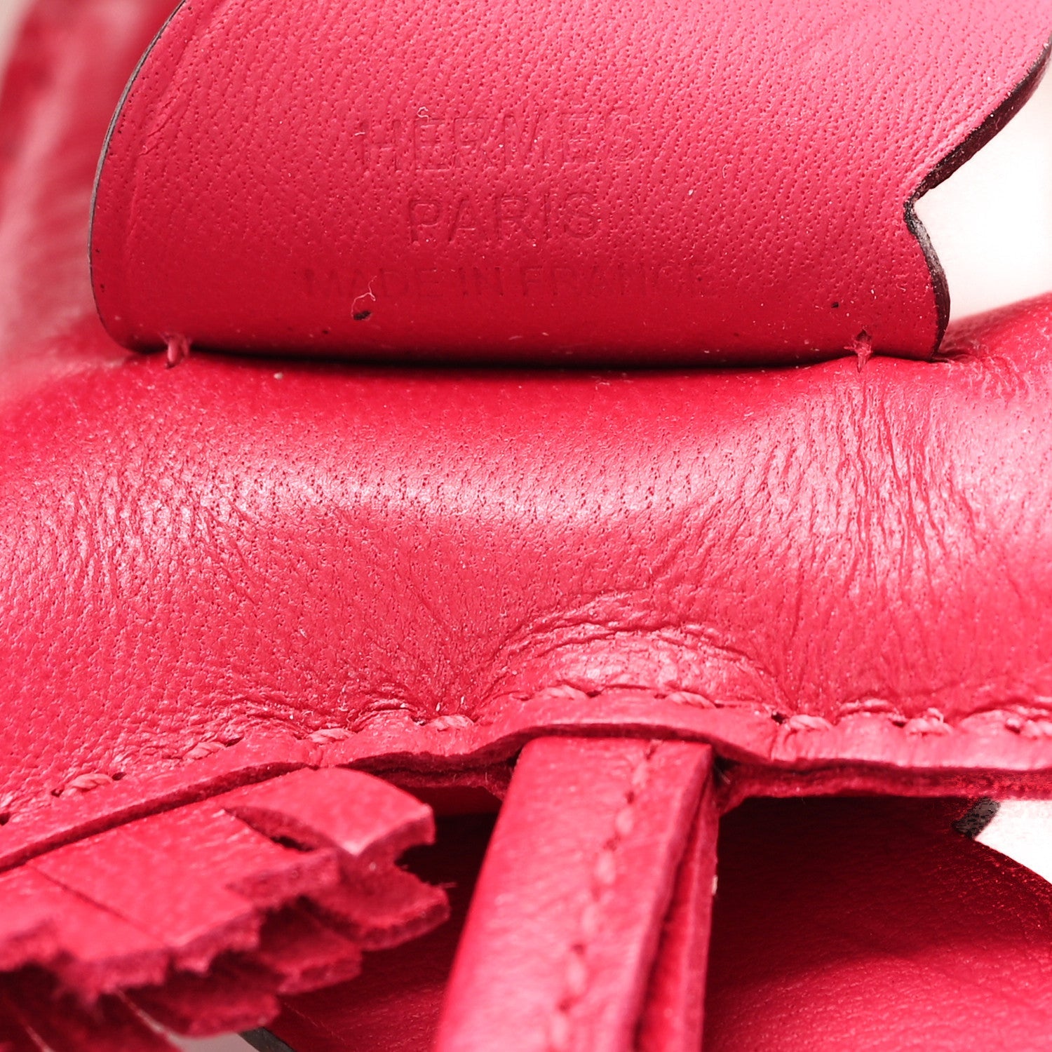 Milo Lambskin Grigri Rodeo Pegase Horse Bag Charm PM Framboise