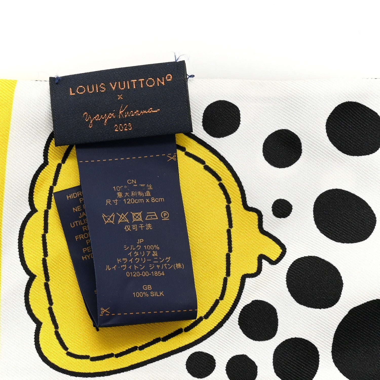 LV x YK Infinity Dots Bandeau Black Yellow White