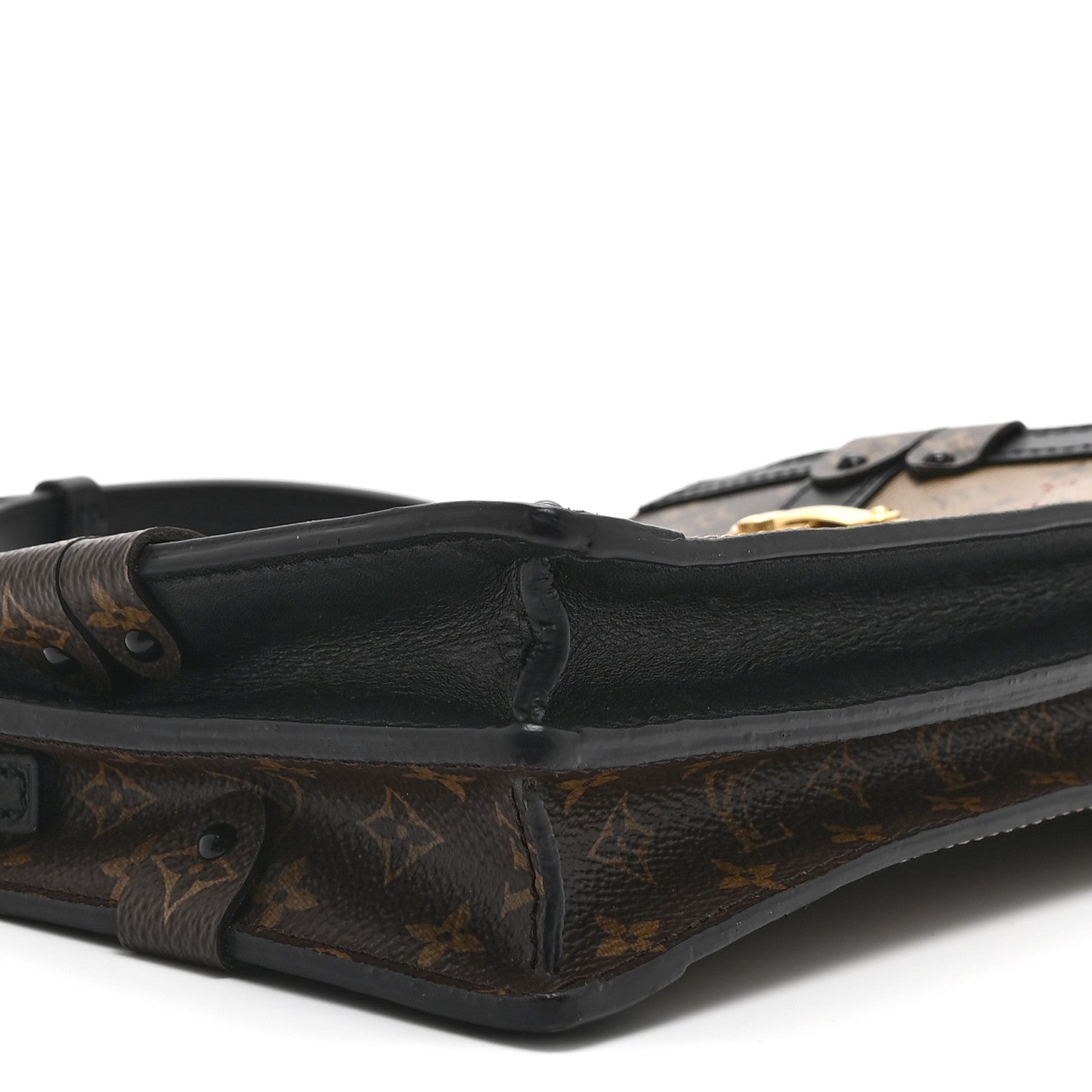 Reverse Monogram Trunk Clutch
