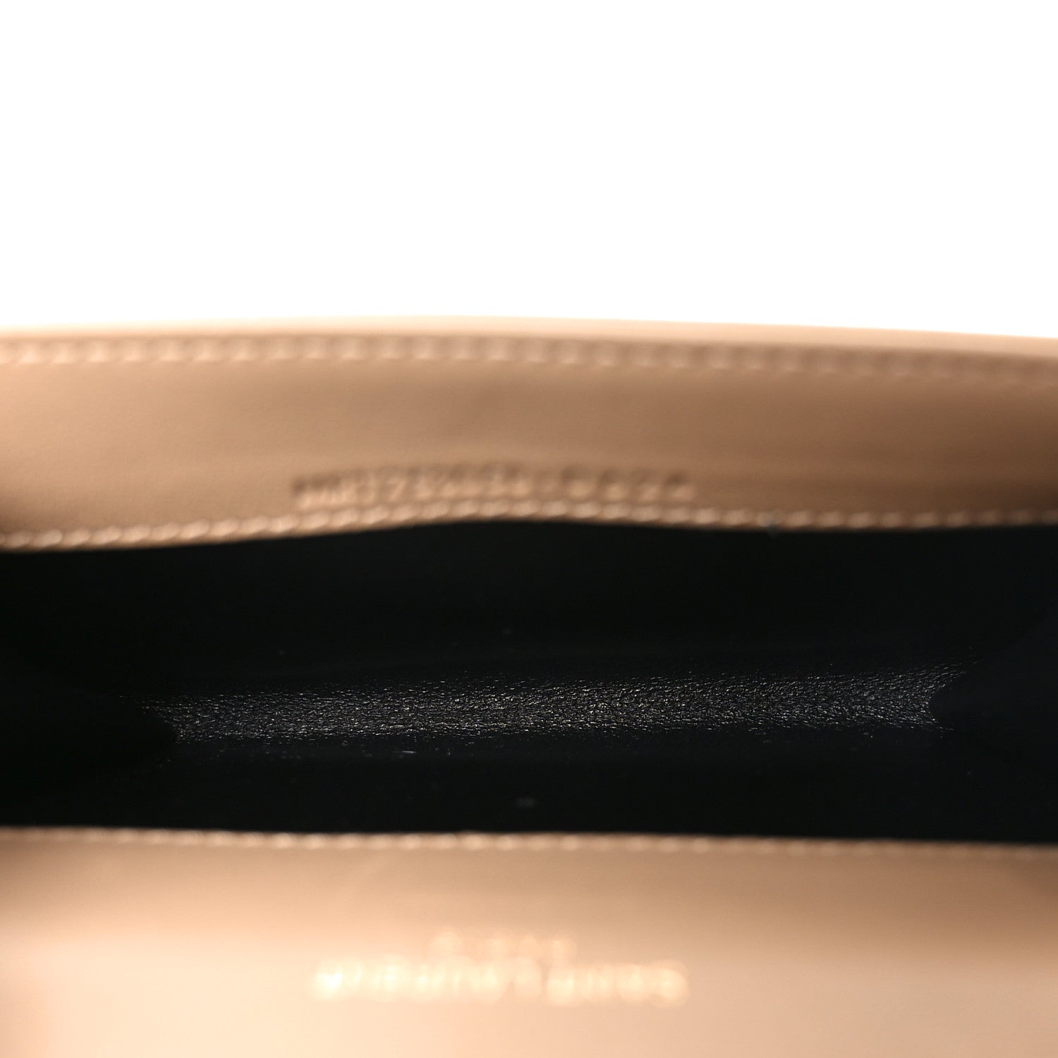 Lambskin Carre Quilted Cassandre Compact Envelope Card Case Dark Toffee