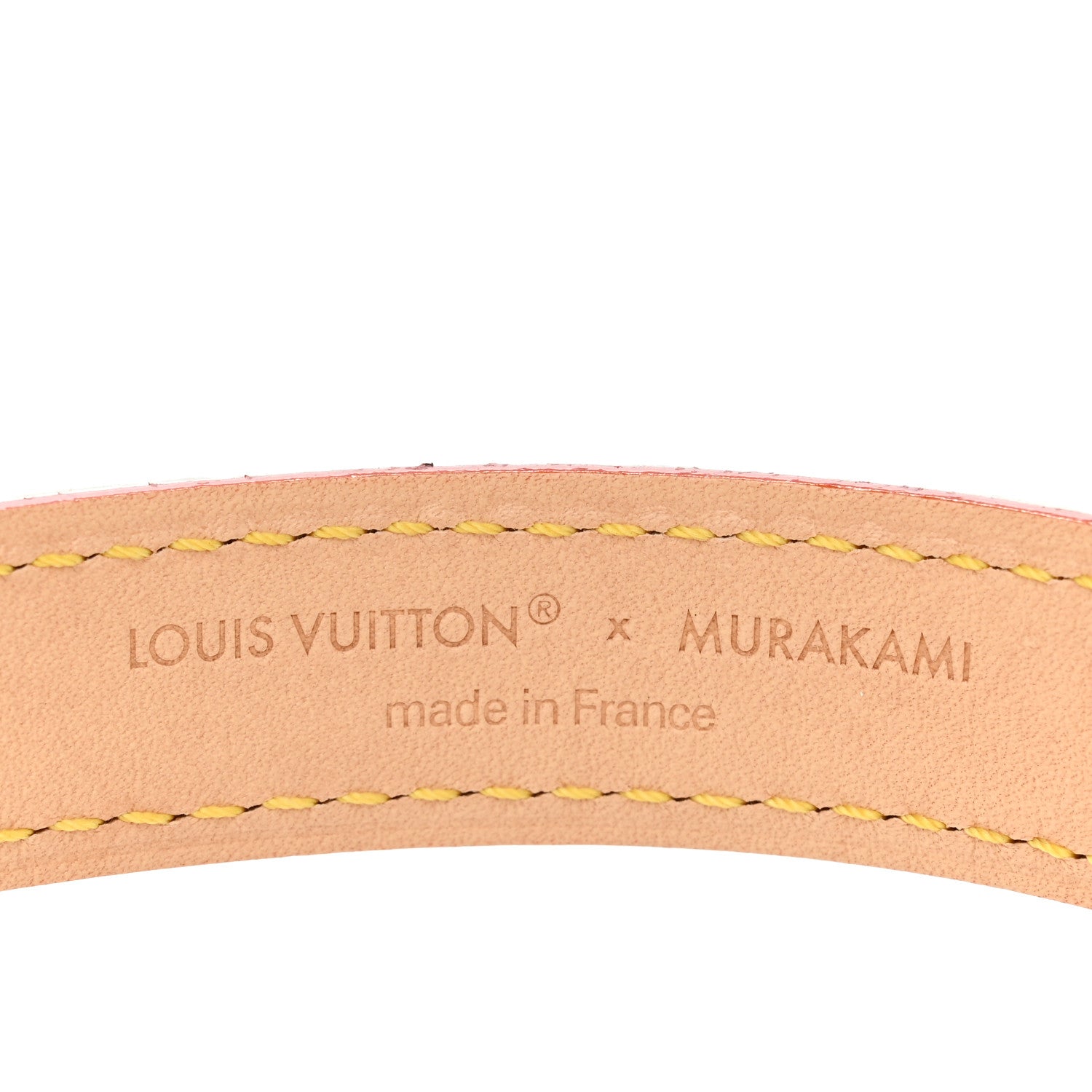 LV X TM Monogram Multicolor Dog Collar PM White