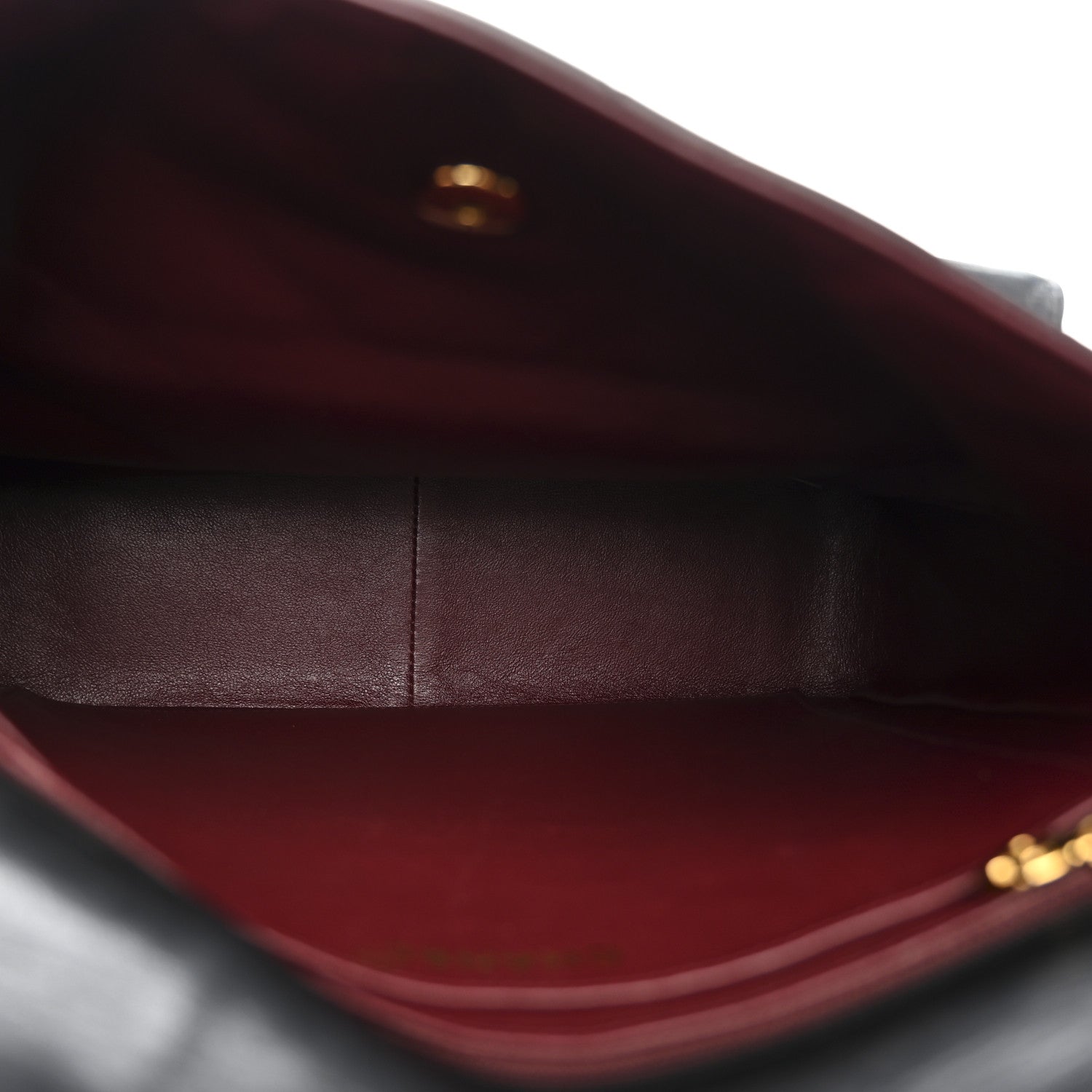 Lambskin Quilted Double Pocket Shoulder Bag Black