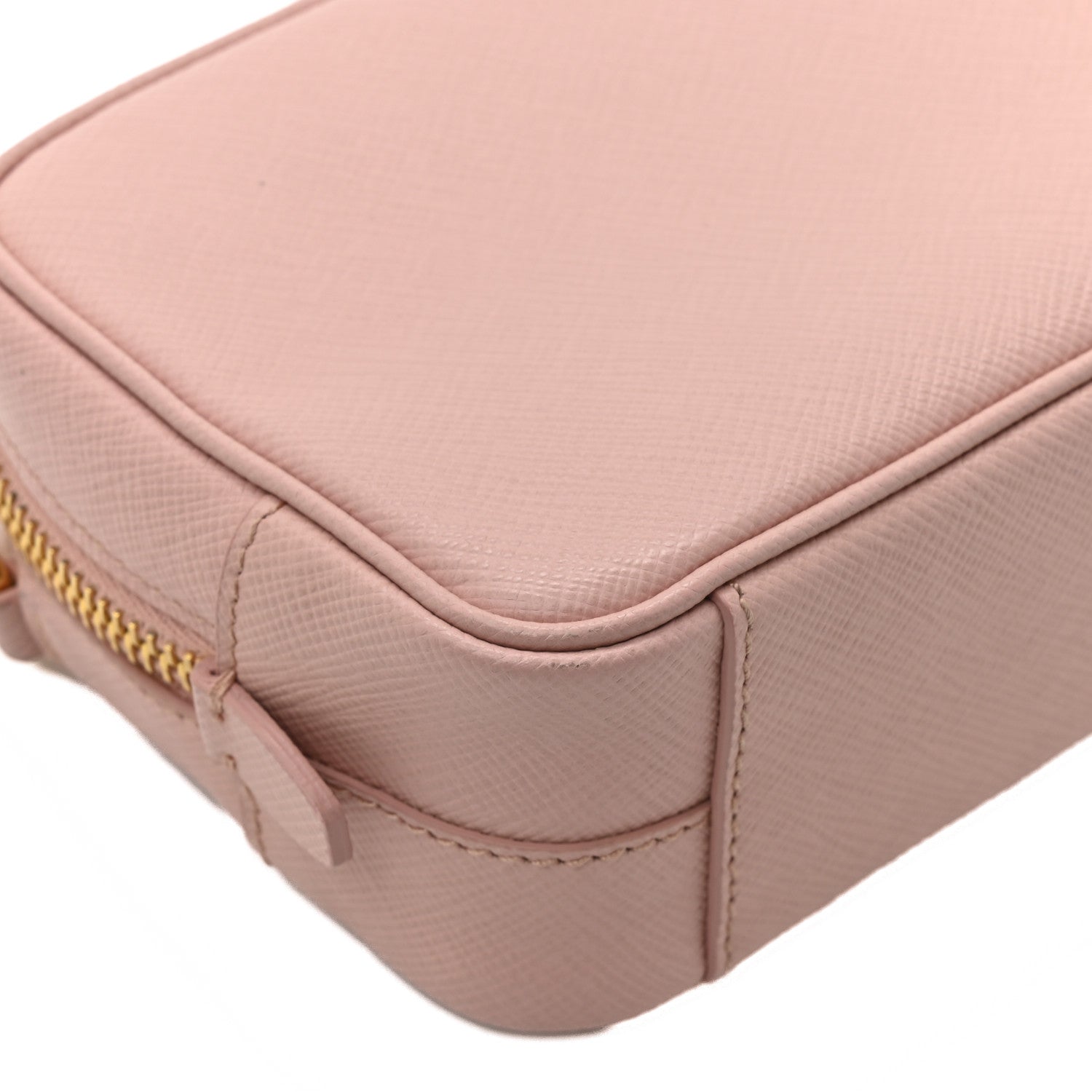 Saffiano Lux Mini Camera Crossbody Bag Orchidea