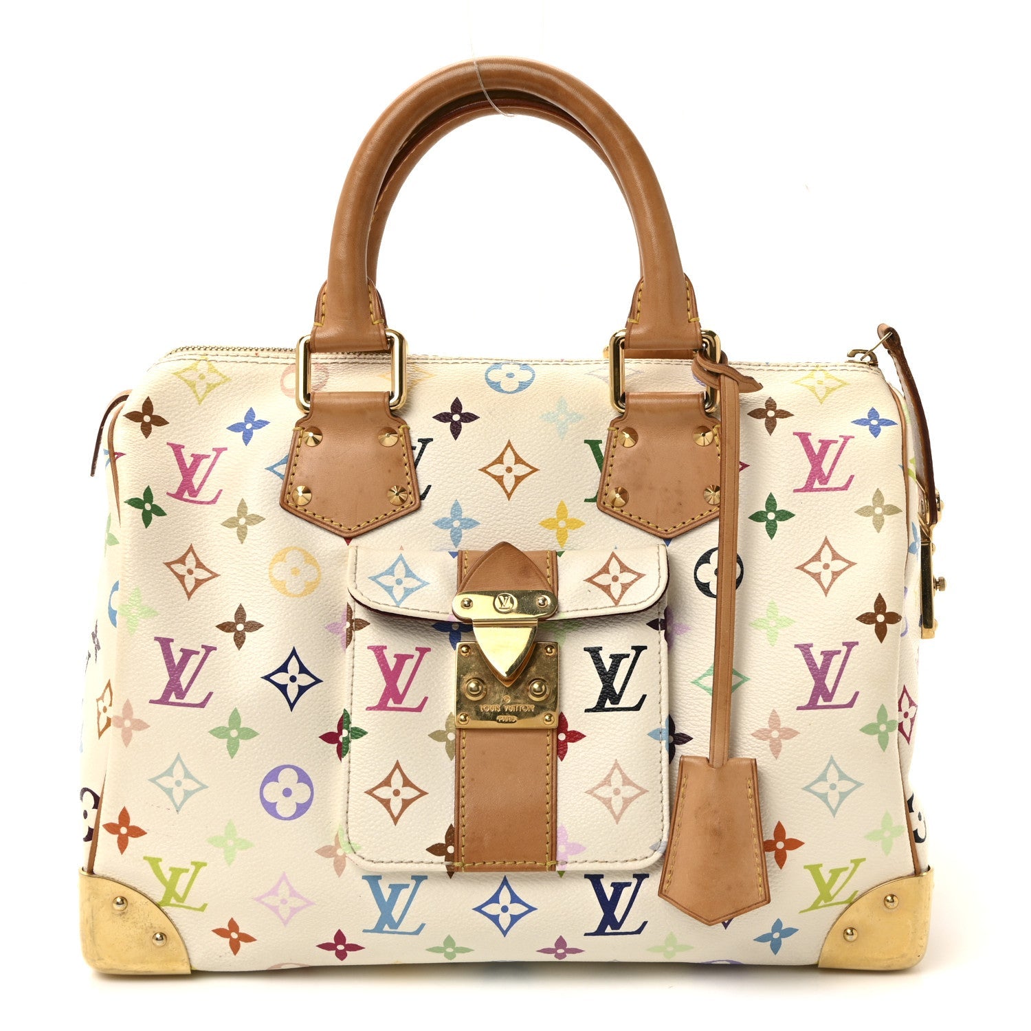Monogram Multicolor Speedy 30 White