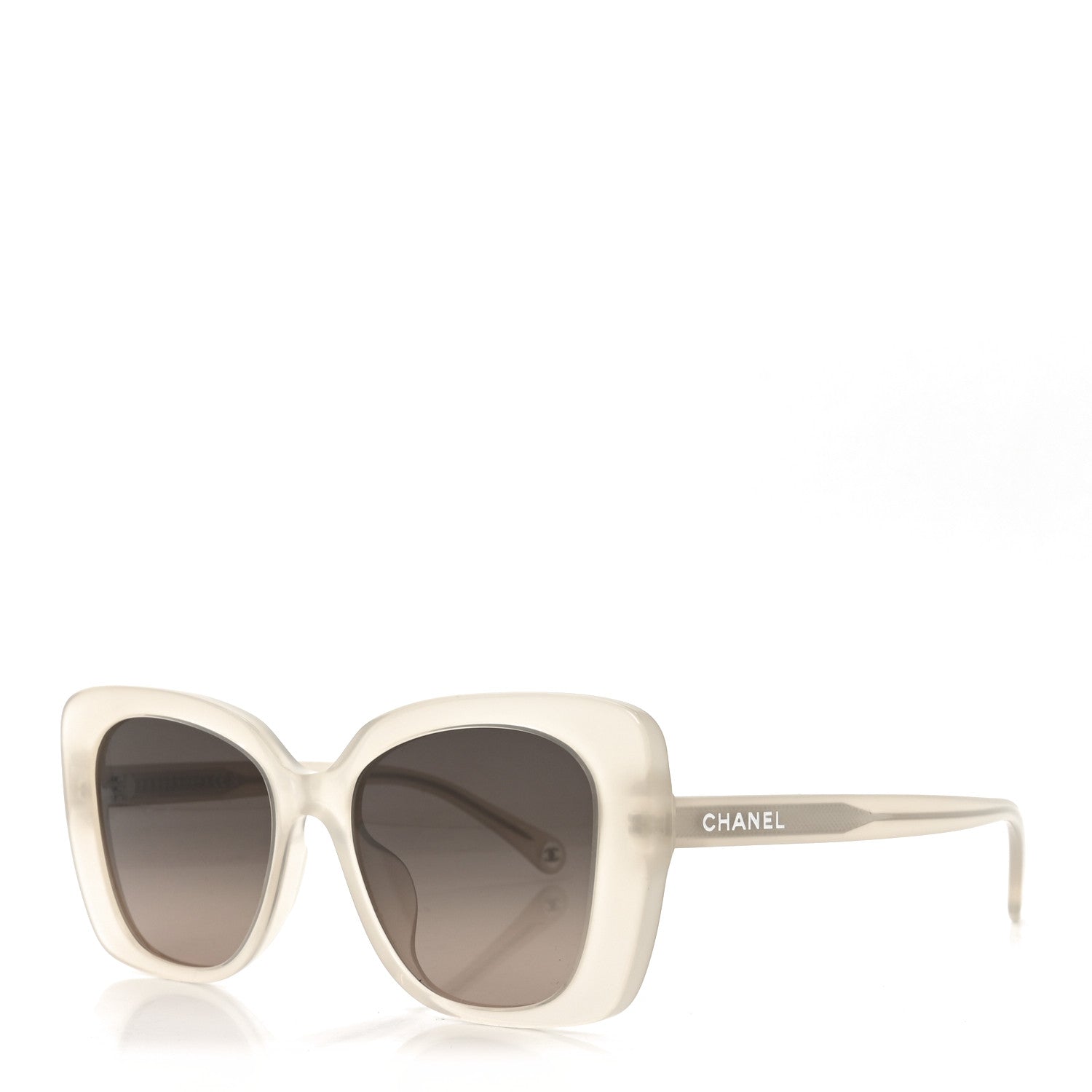 Acetate Rectangle Sunglasses 5504 Dark Beige