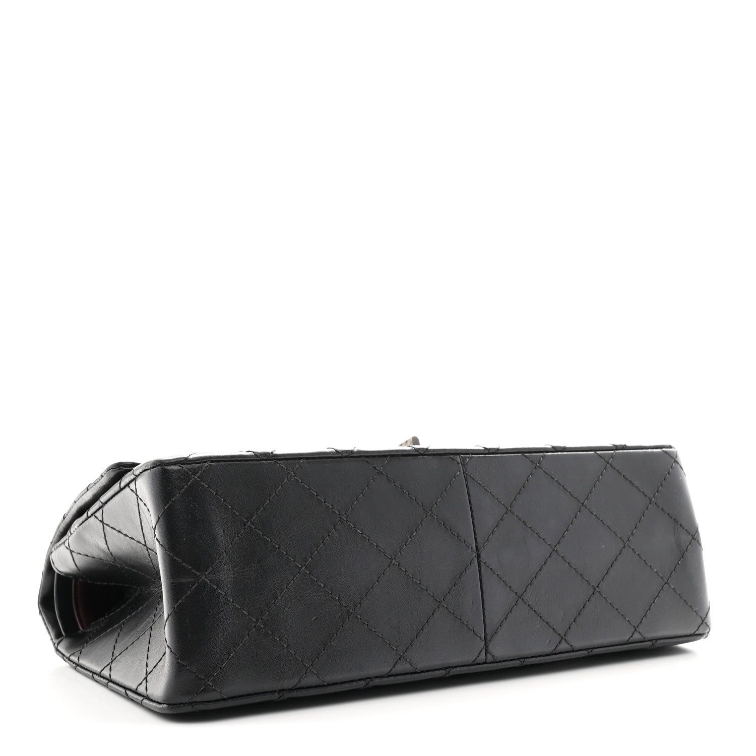 Aged Calfskin Quilted 2.55 Reissue 226 Flap Black