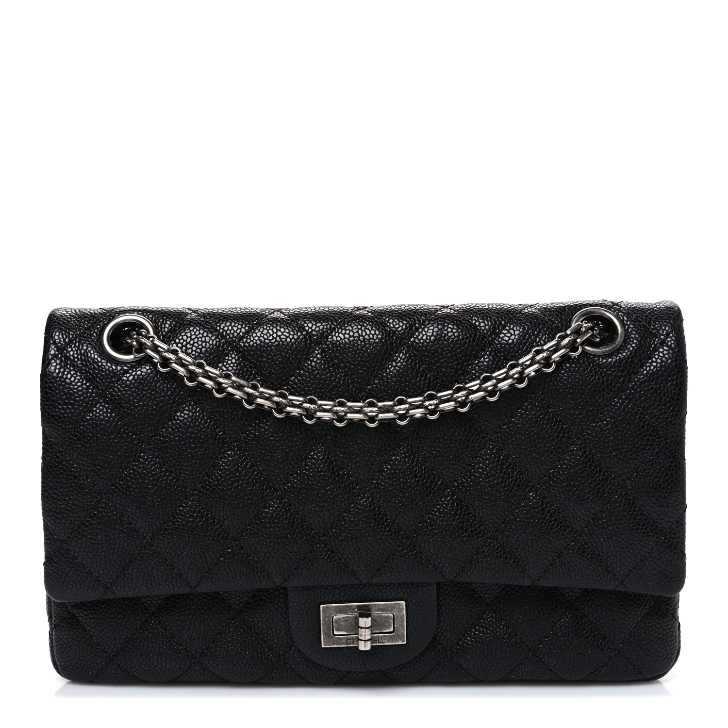 Caviar Quilted 2.55 Reissue 225 Flap Black