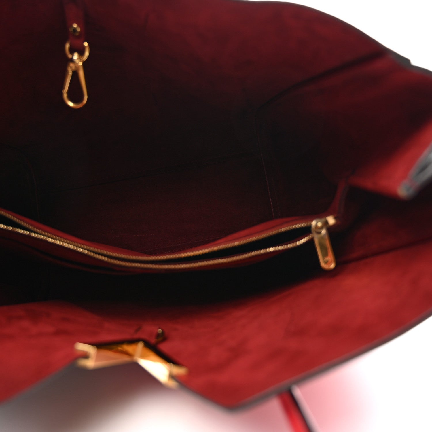 Calfskin Monogram Kimono Tote Cherry