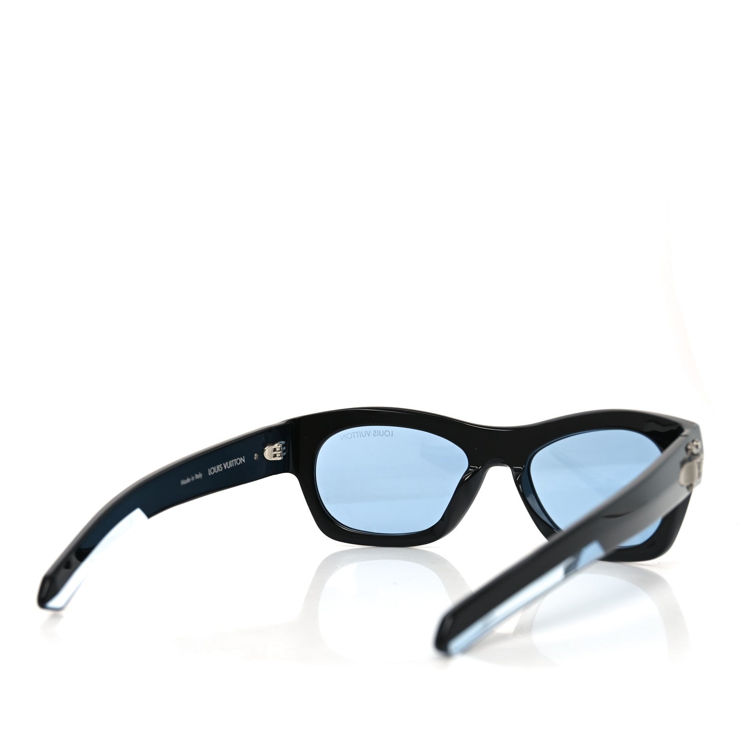 Acetate Frog Round Square Sunglasses Z3089U Black Blue
