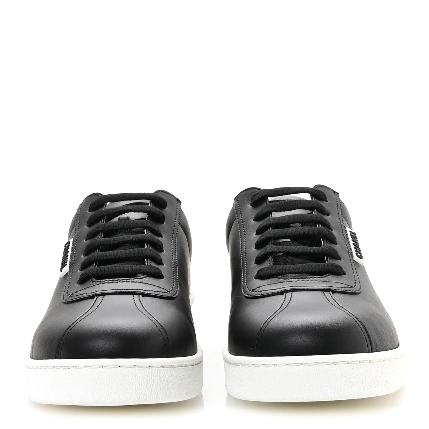 Calfskin CC Mens Uniform Sneakers 43 Black